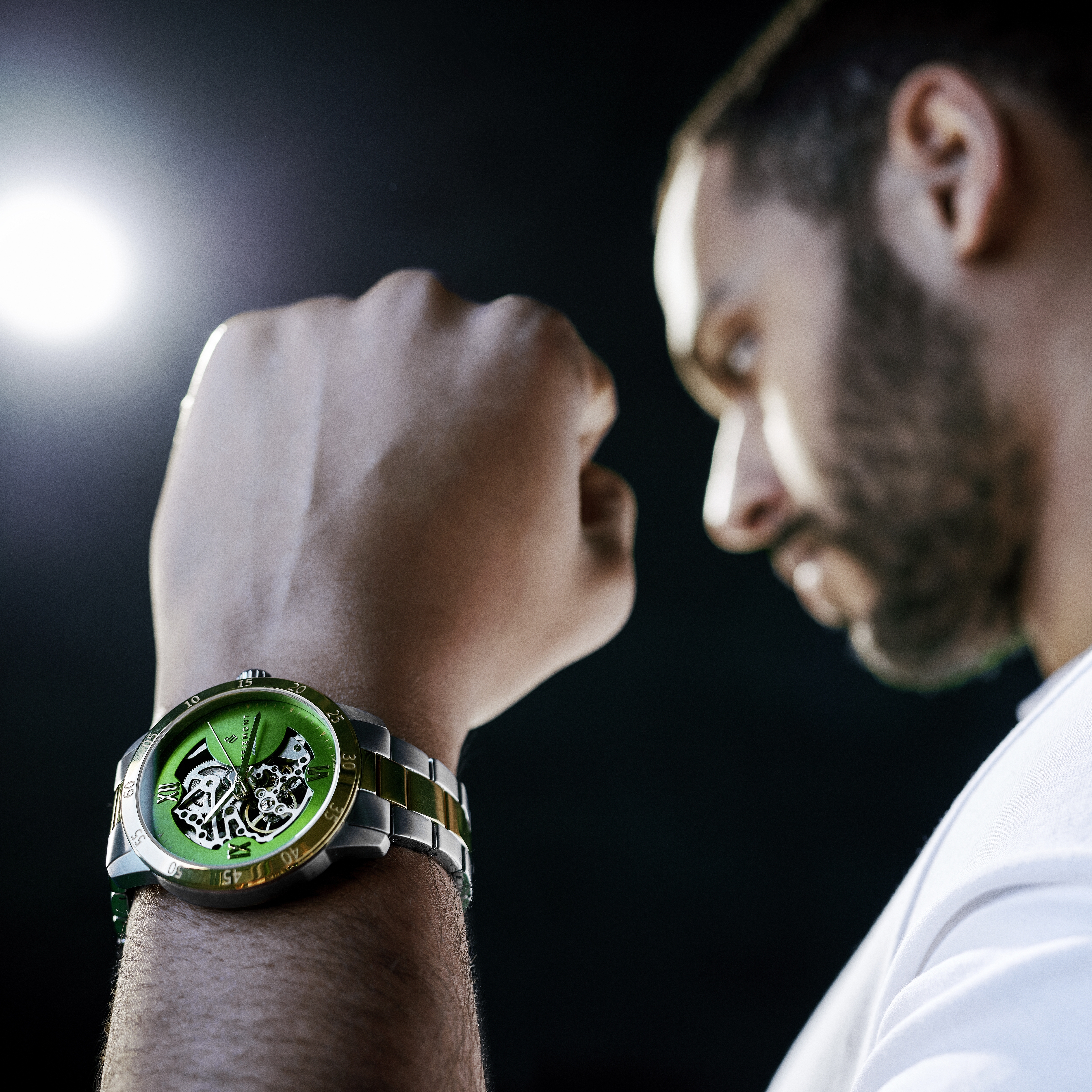 Dante II | Limited Edition Goud- & Zilverkleurig Skelethorloge - 2