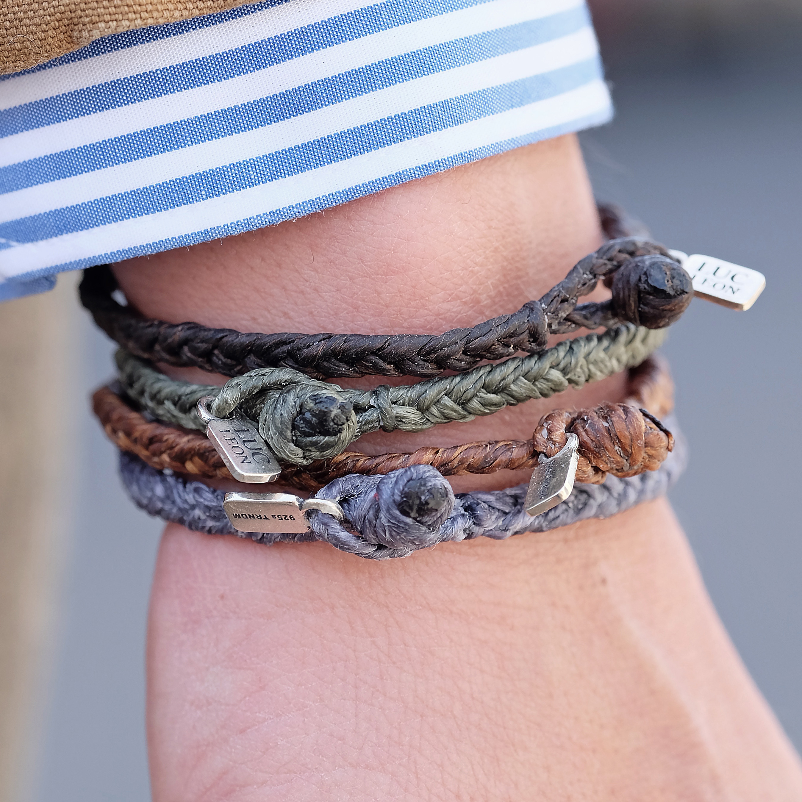 Bracelet Gordon gris 925  - 4