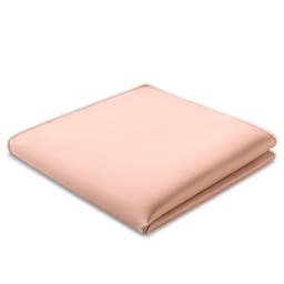 Pañuelo de bolsillo de satén rosa