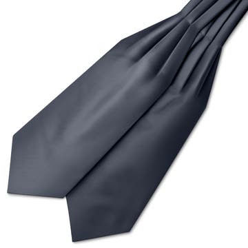 Grafiitinharmaa satiininen solmiohuivi