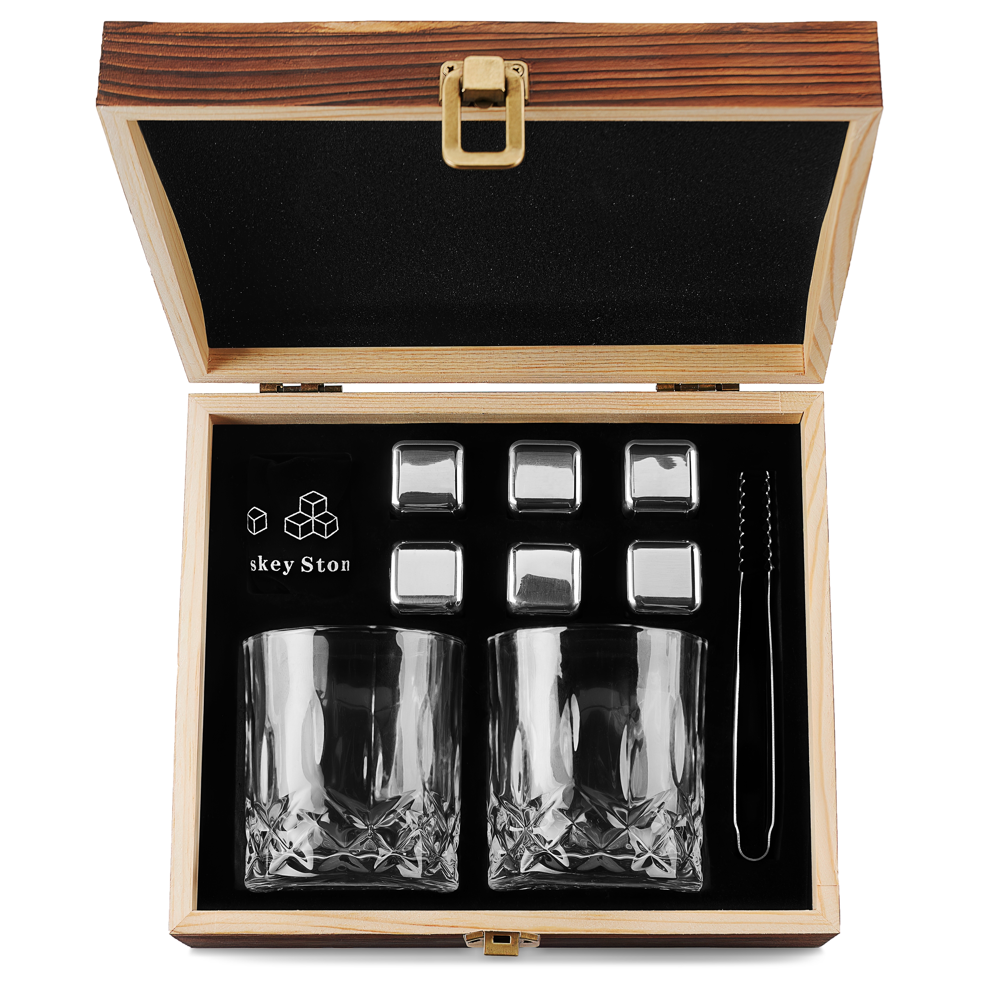 Stainless Steel Whiskey Stone Set in Bamboo Case – HOT TOPS GRAPHICS