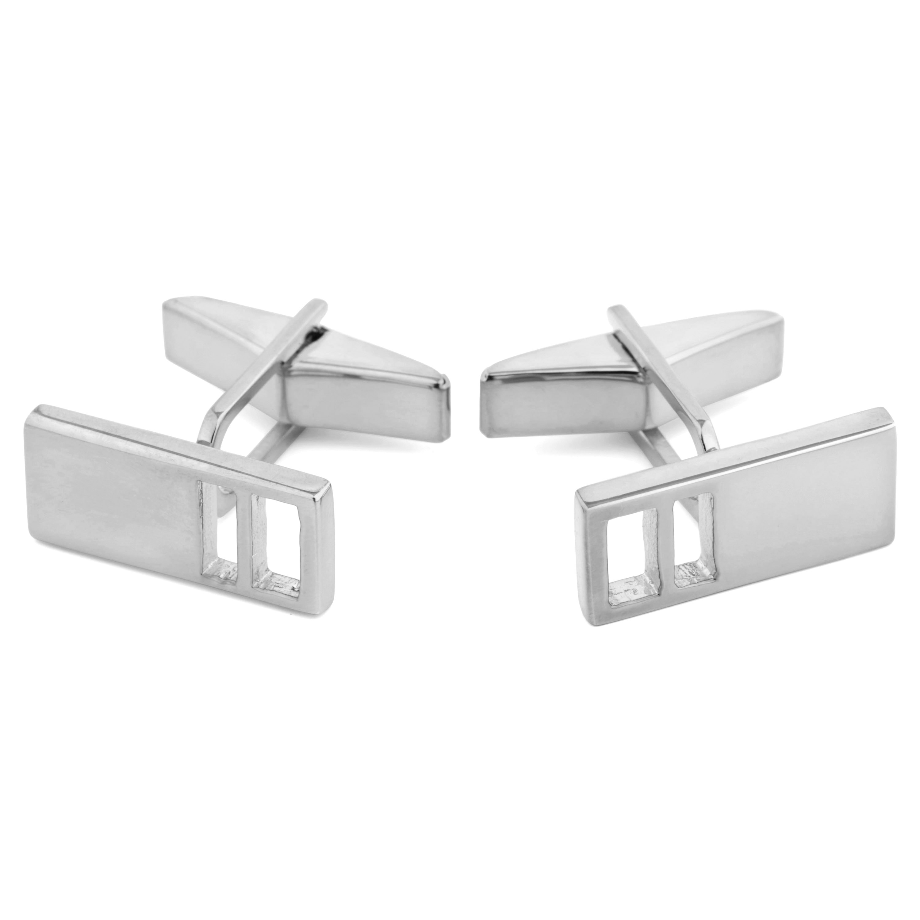 Set cu accesorii din argint 925s cu model cu găuri gradate - 2