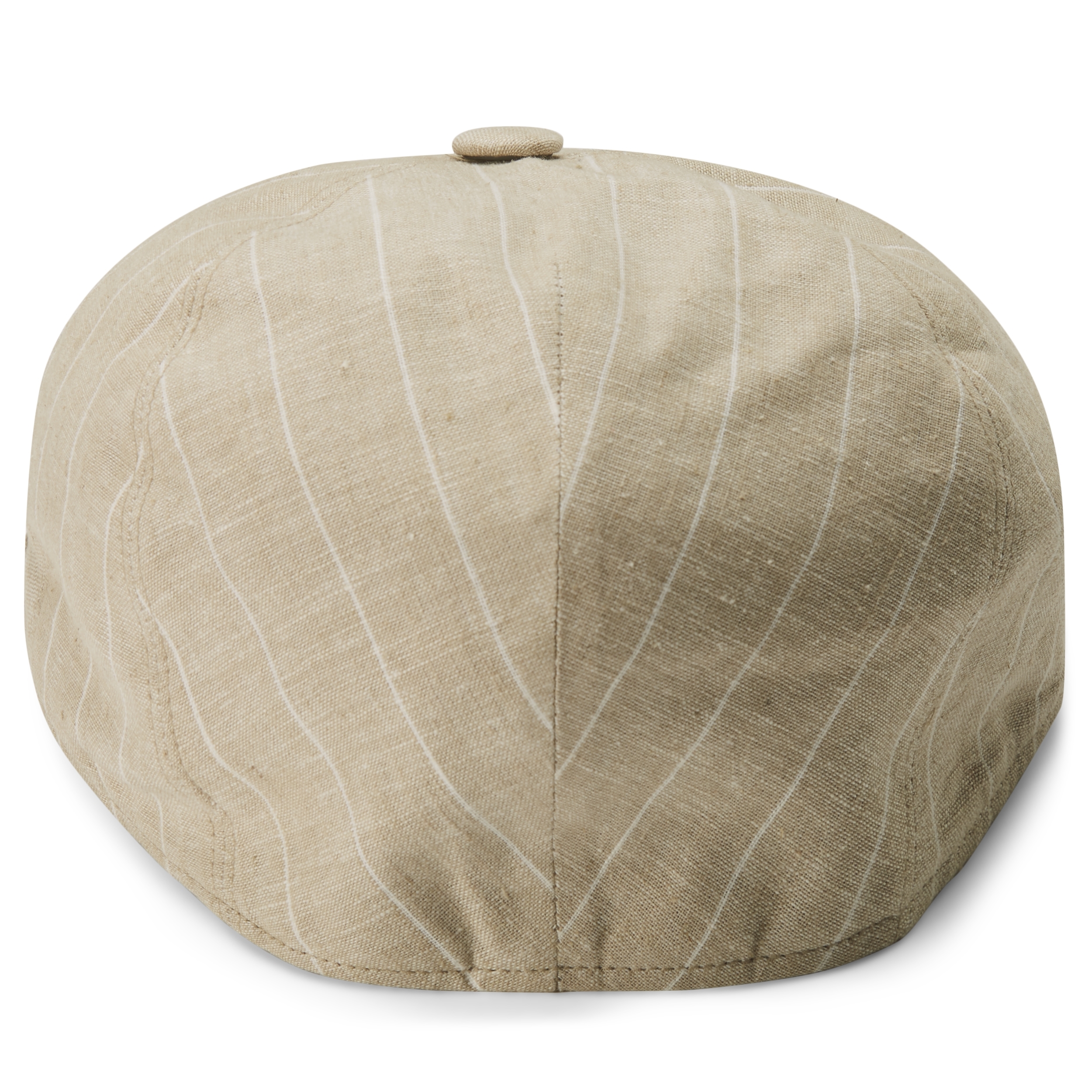 Marco Beige & White Striped Moda Flat Cap - 4