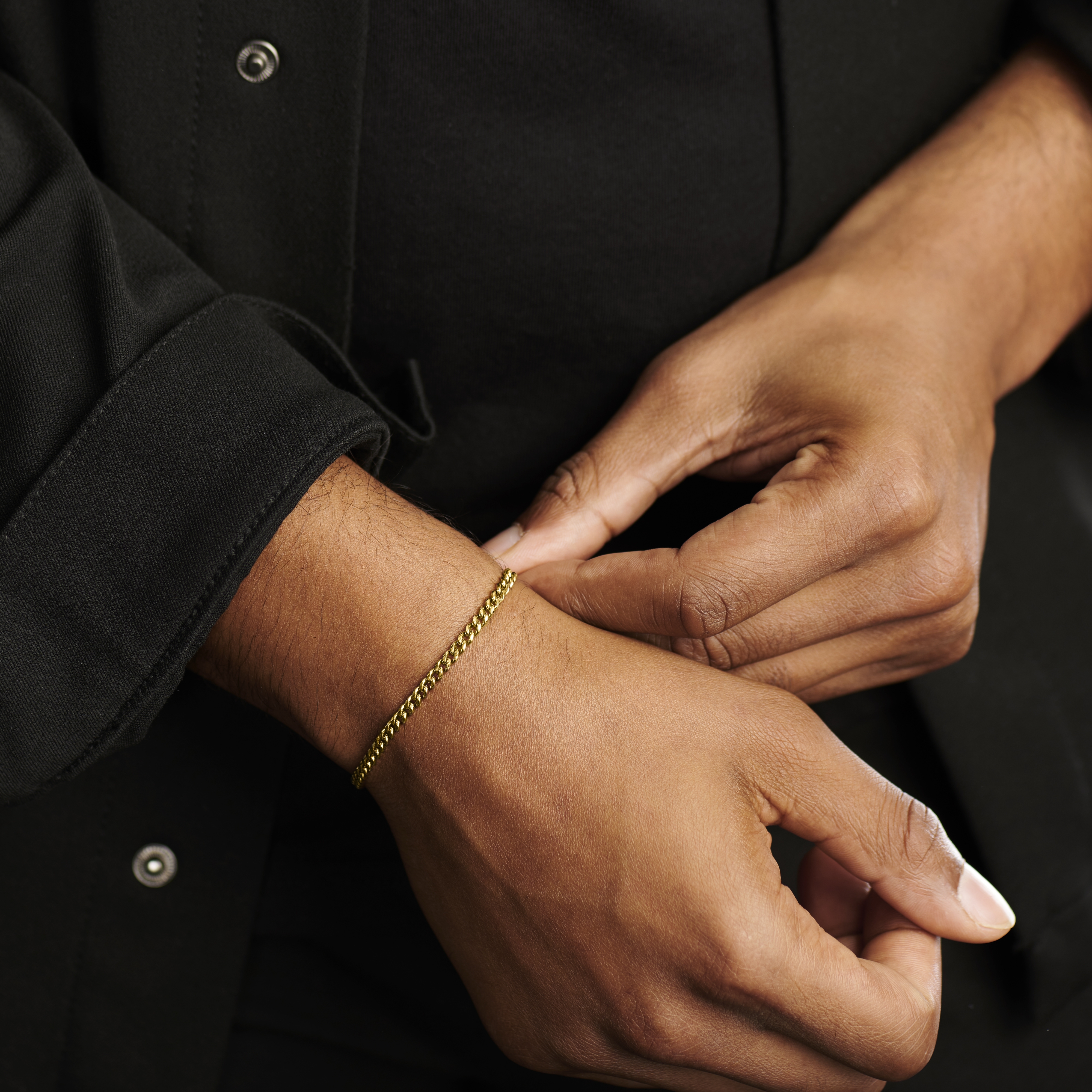 4 mm Guldfärgat Kedjearmband - 3