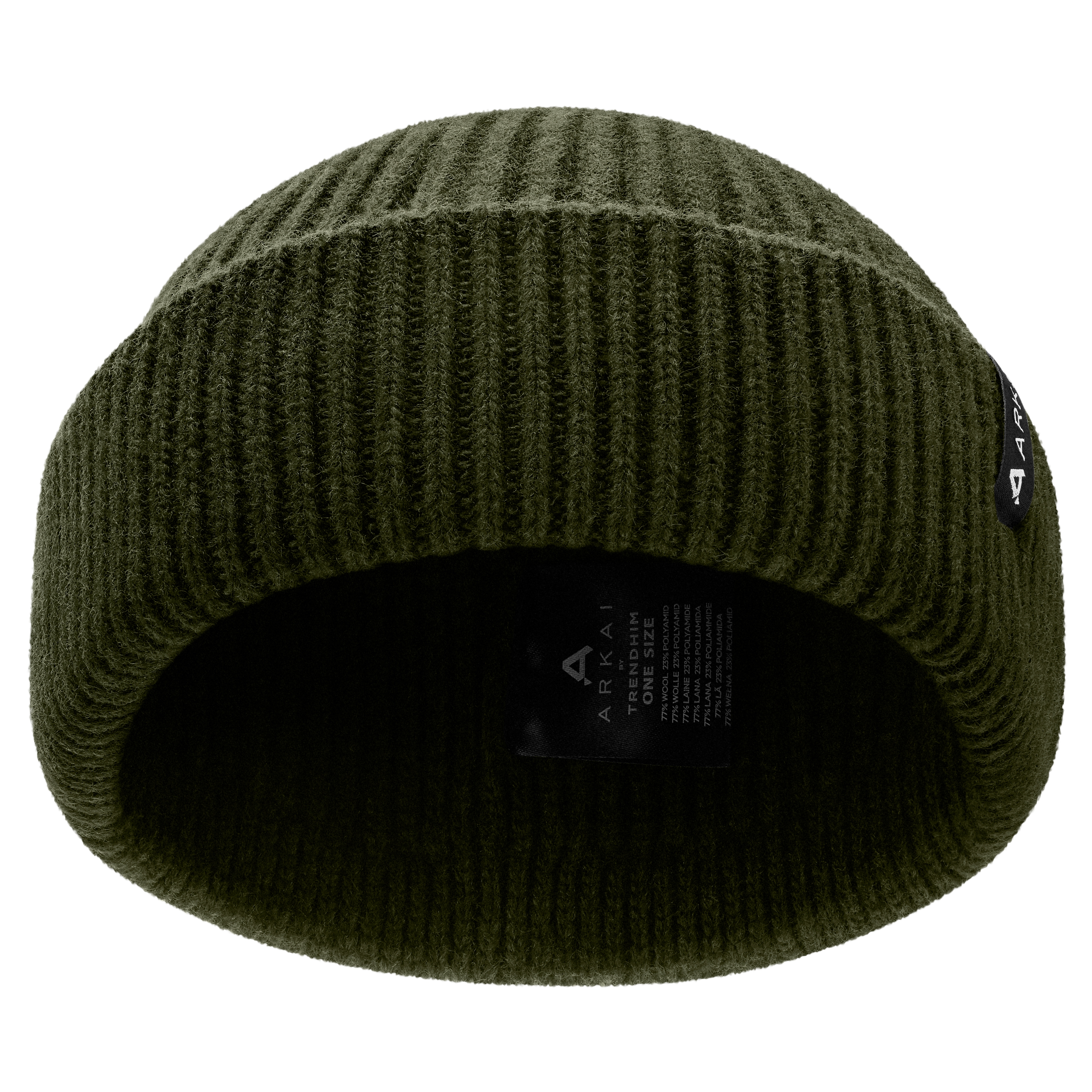 Nordic | Rybárska čiapka z vlnenej zmesi v olivovo-zelenej farbe - 3