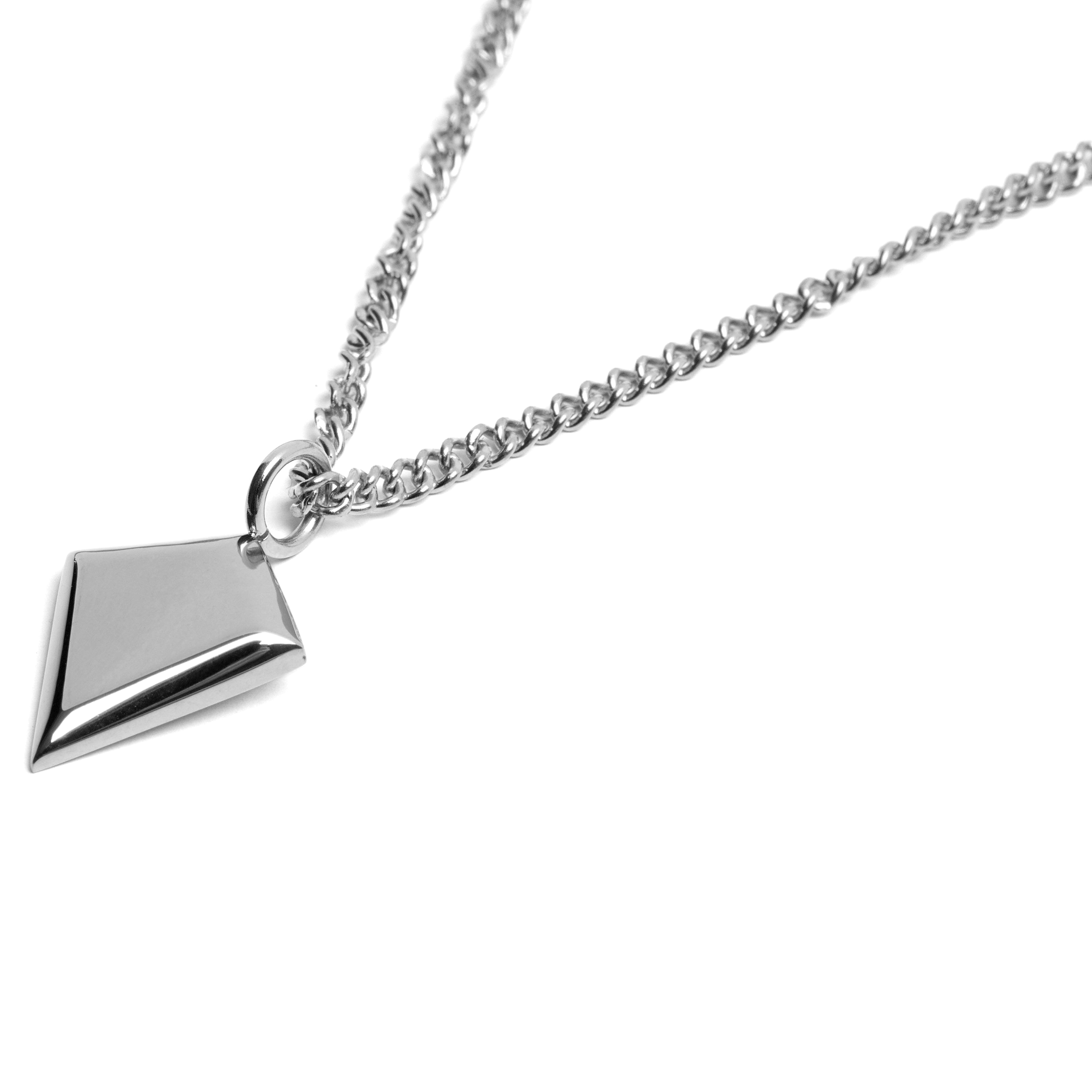 Iconic | Silver-Tone Stainless Steel Arrowhead Necklace - 2