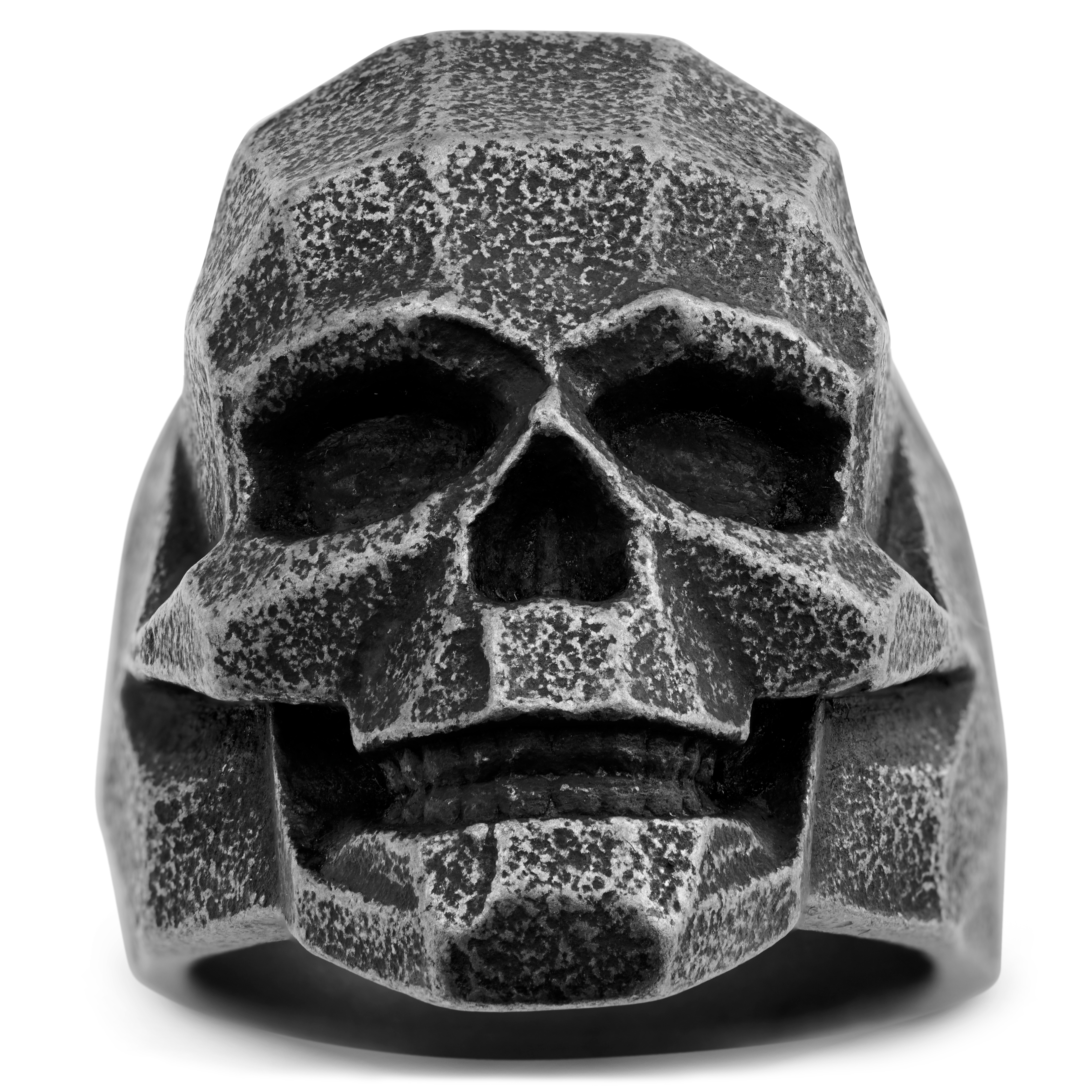 Anillo de calavera gris Mack - 2