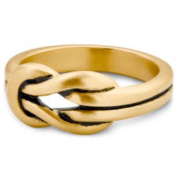 Evan | 8 mm Gold-Tone Hercules Knot Ring