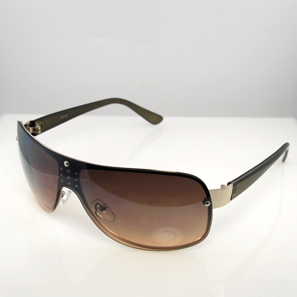 Brune Moderne Enkeltglas Solbriller - 1