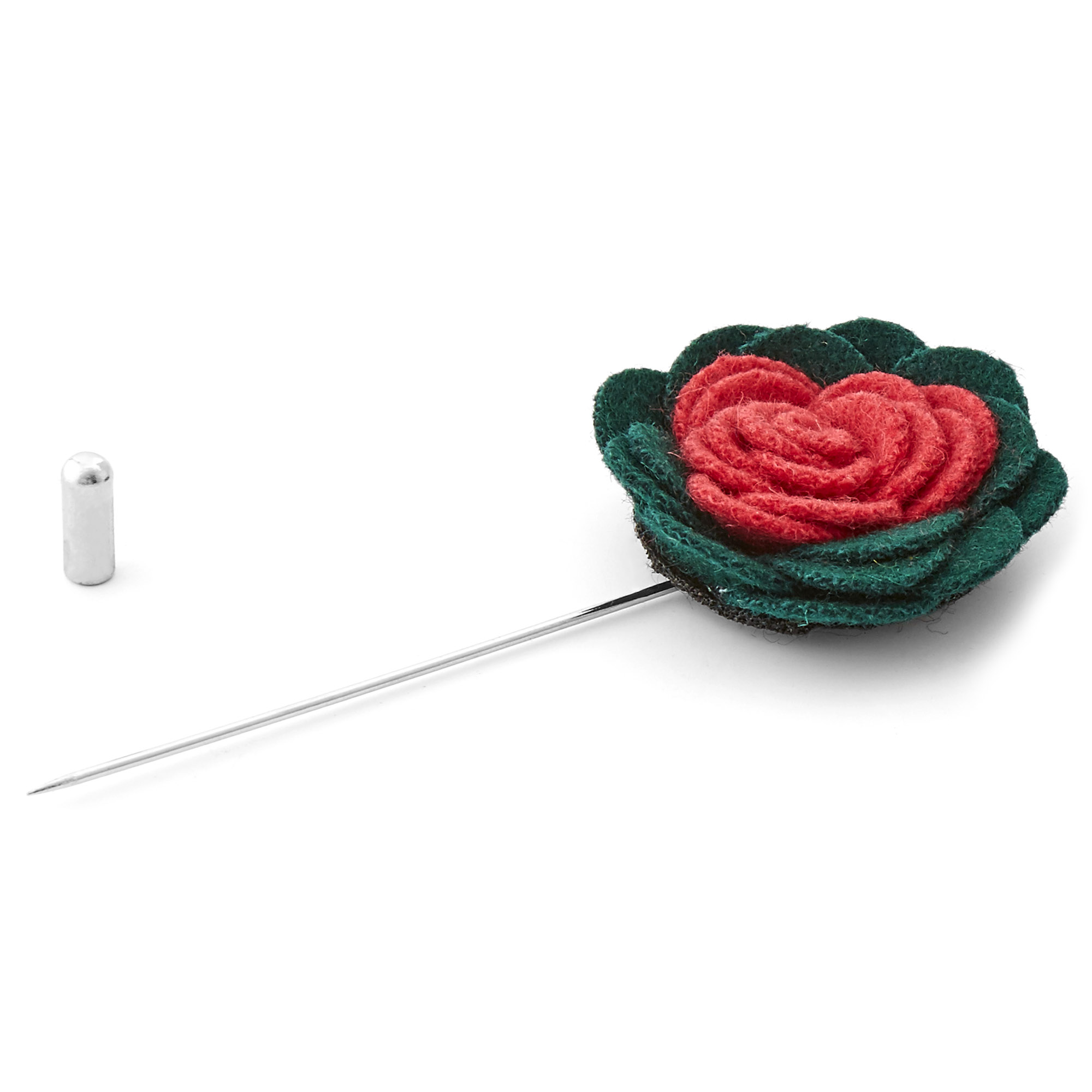 Zacht donkergroene & Rode Reversbloem - 2