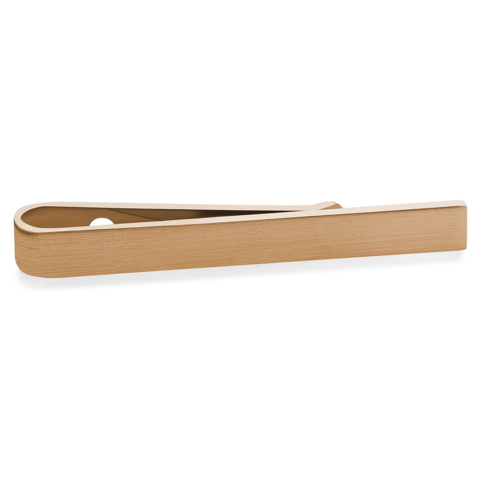 Pasador de corbata de 5.5 cm en tono oro rosa mate Pasador de corbata de 5.5 cm en tono oro rosa mate