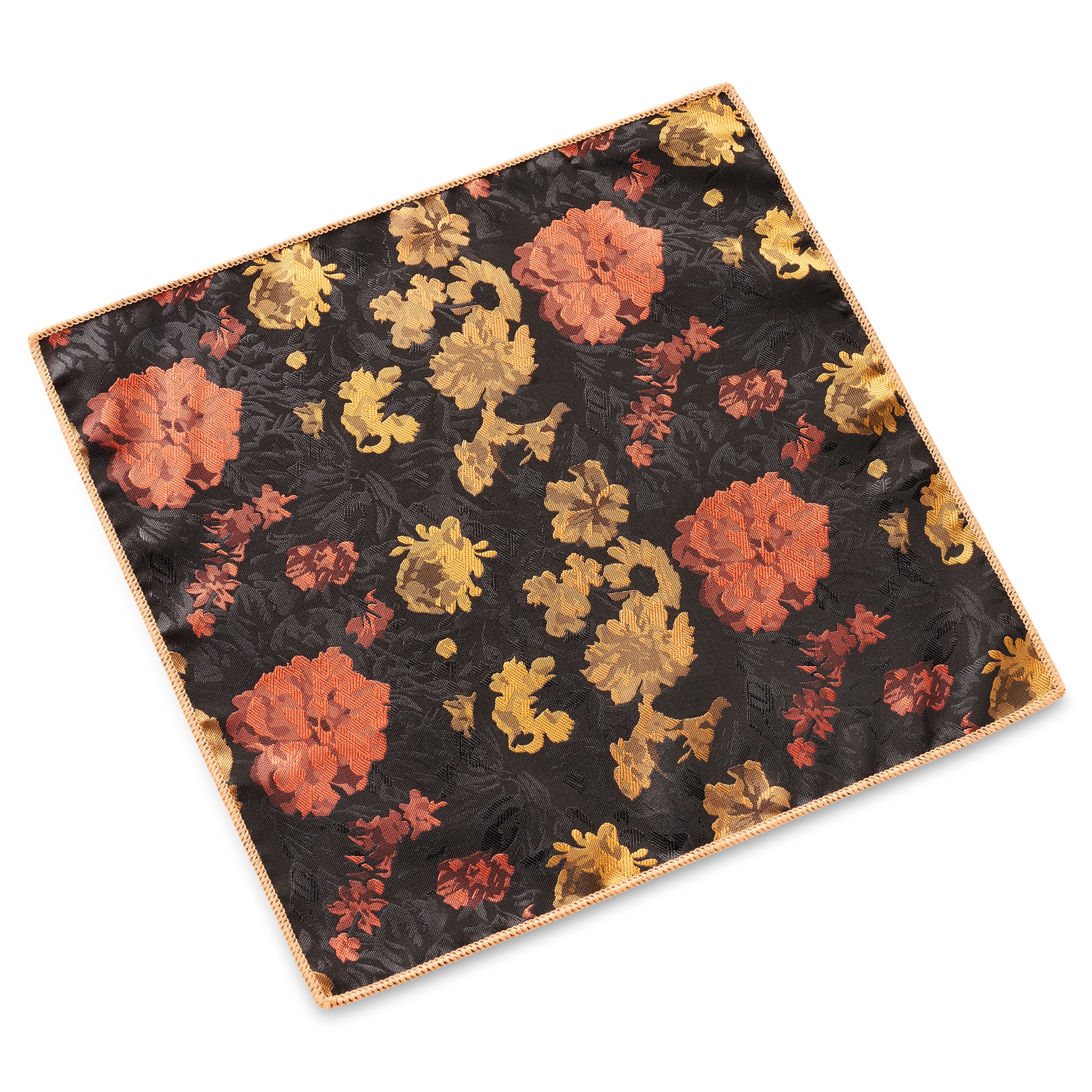 Dianthus | Batistă de buzunar cu flori negre, portocalii și galbene - 2