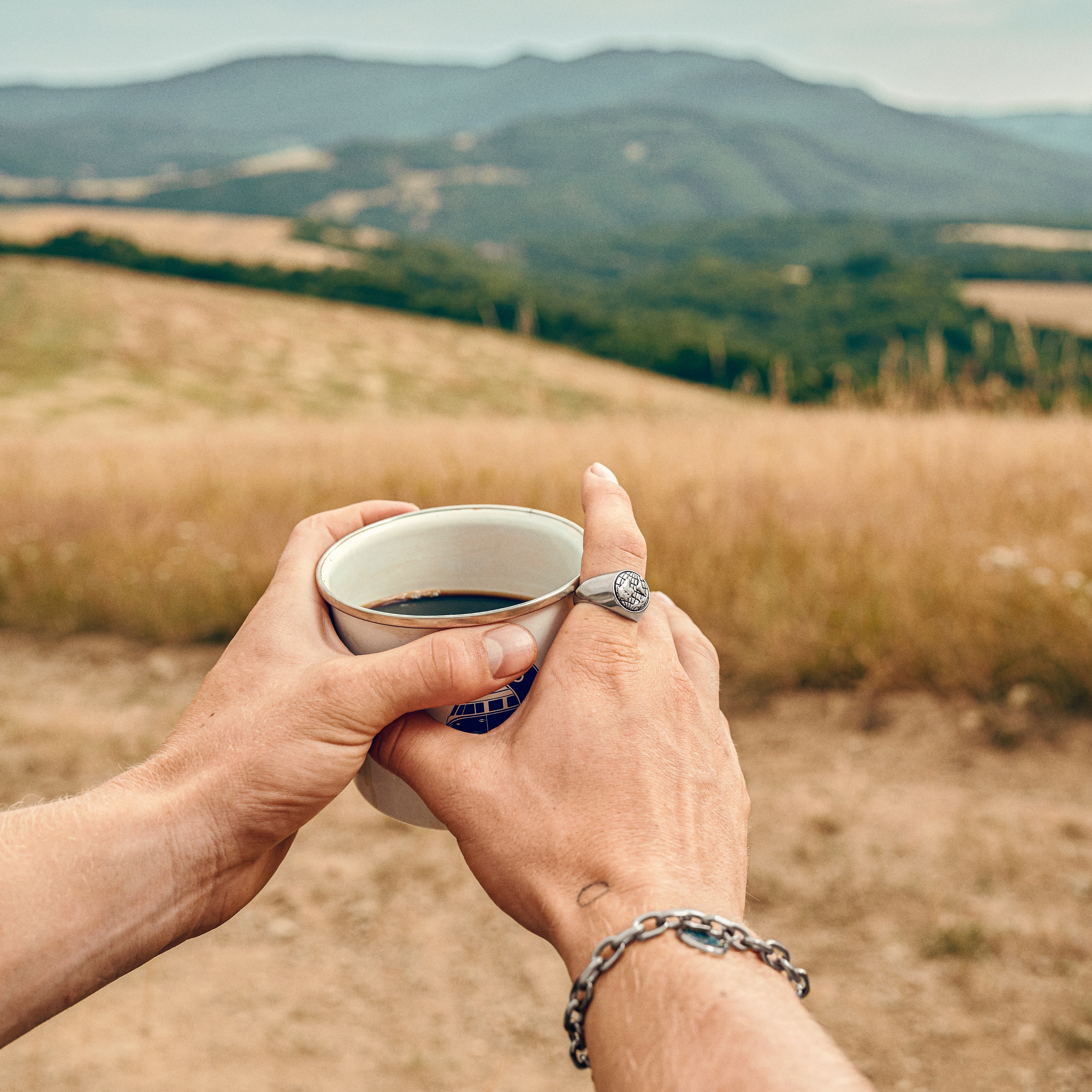 Atlas | Zilverkleurige Stalen Wereld Zegelring - 4