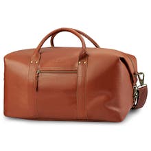 Leather duffle bags