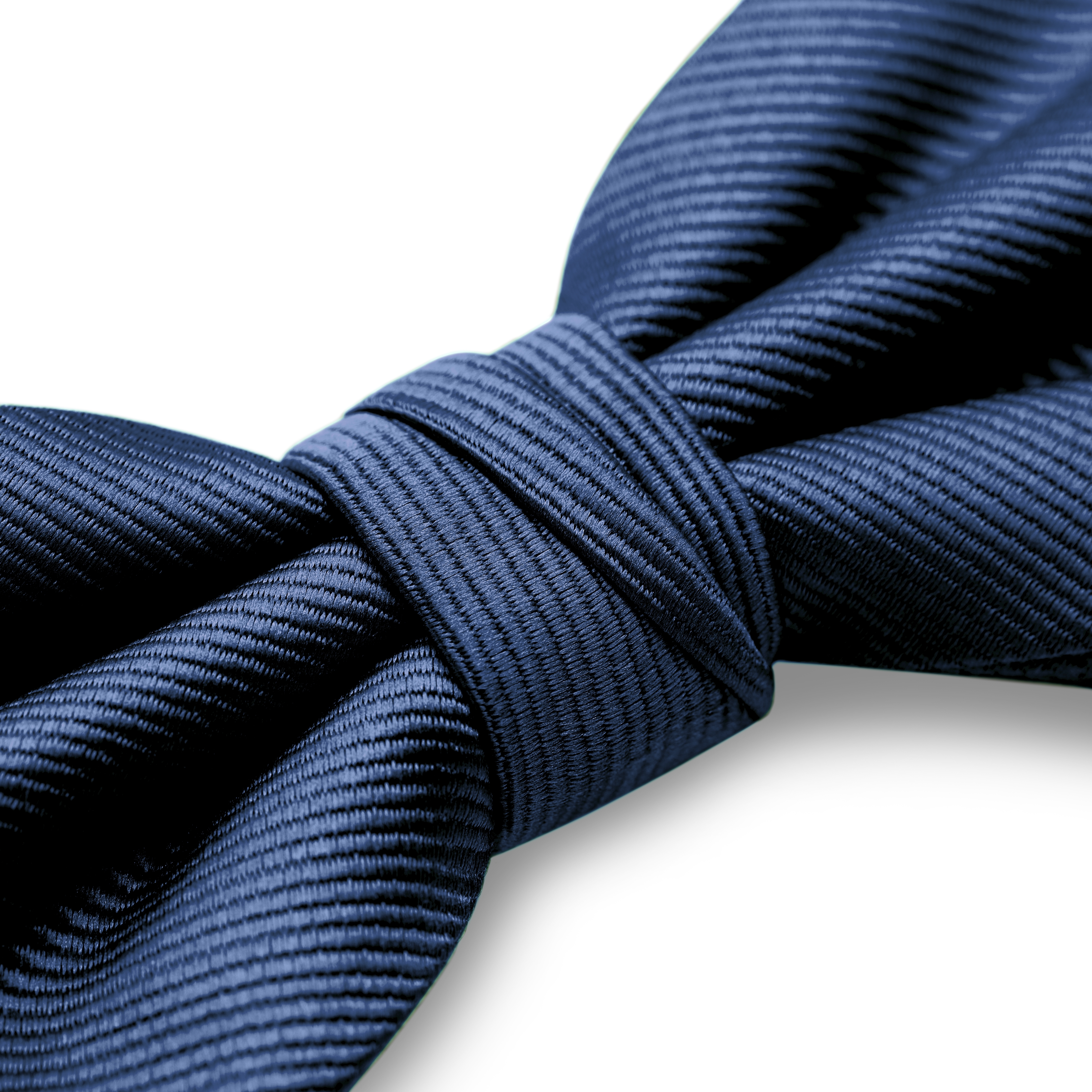 Prethodno vezana leptir mašna od grogrena mornarsko plave boje - 4