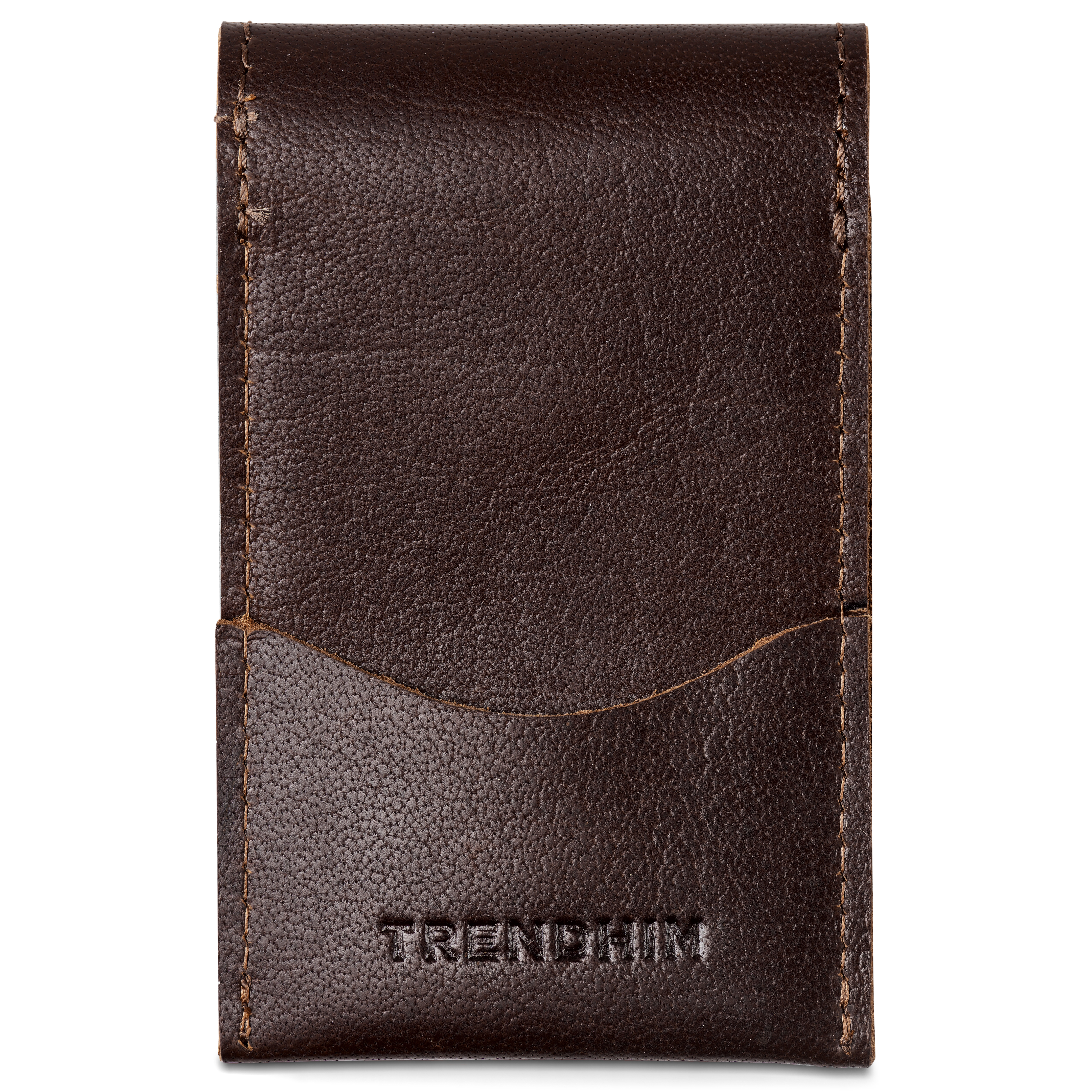 Mørkebrunt Bøffelskinn Etui for Barberhøvel - 3