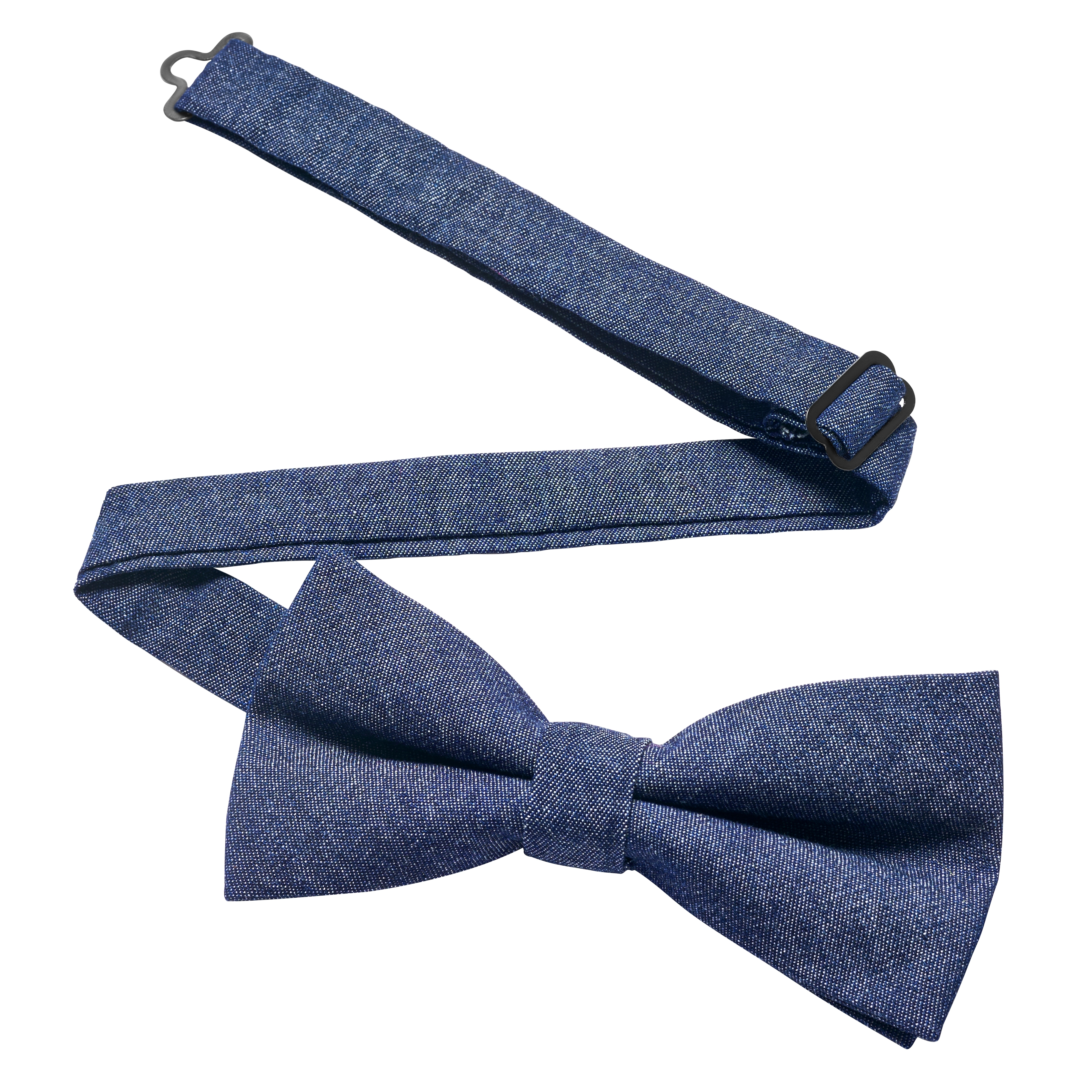 Deep Blue Denim Pre-Tied Bowtie - 2
