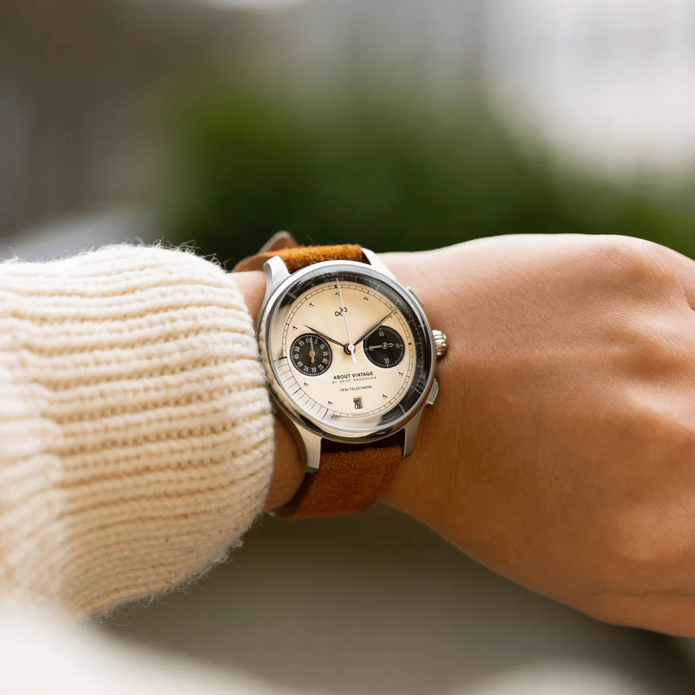 1934 Telechron | Kirurgisk stål, Off-White og Sort - 3