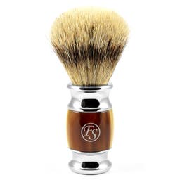 Faux Horn Modern Finest Badger Shaving Brush