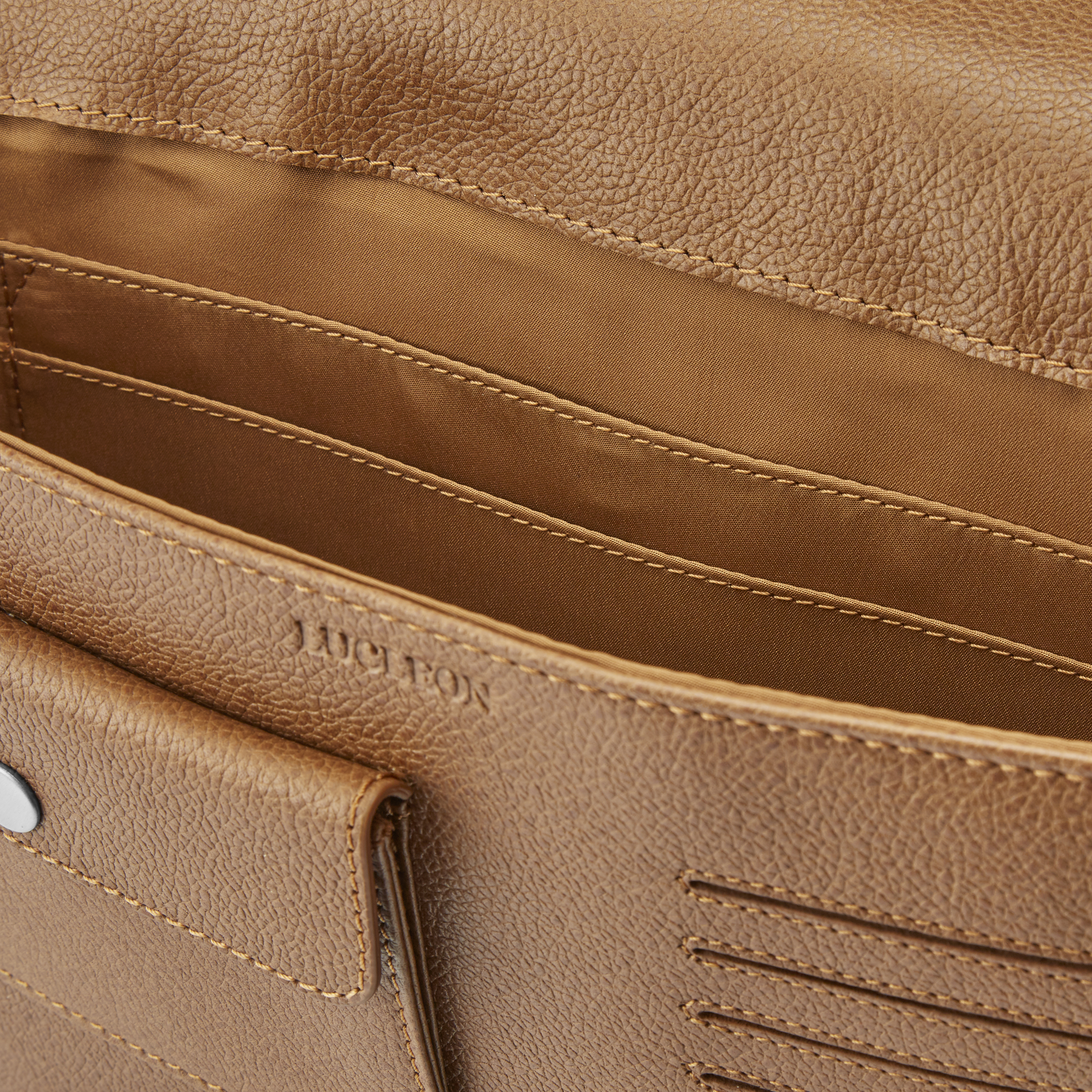 13" Tan Leather Laptop Case - 10