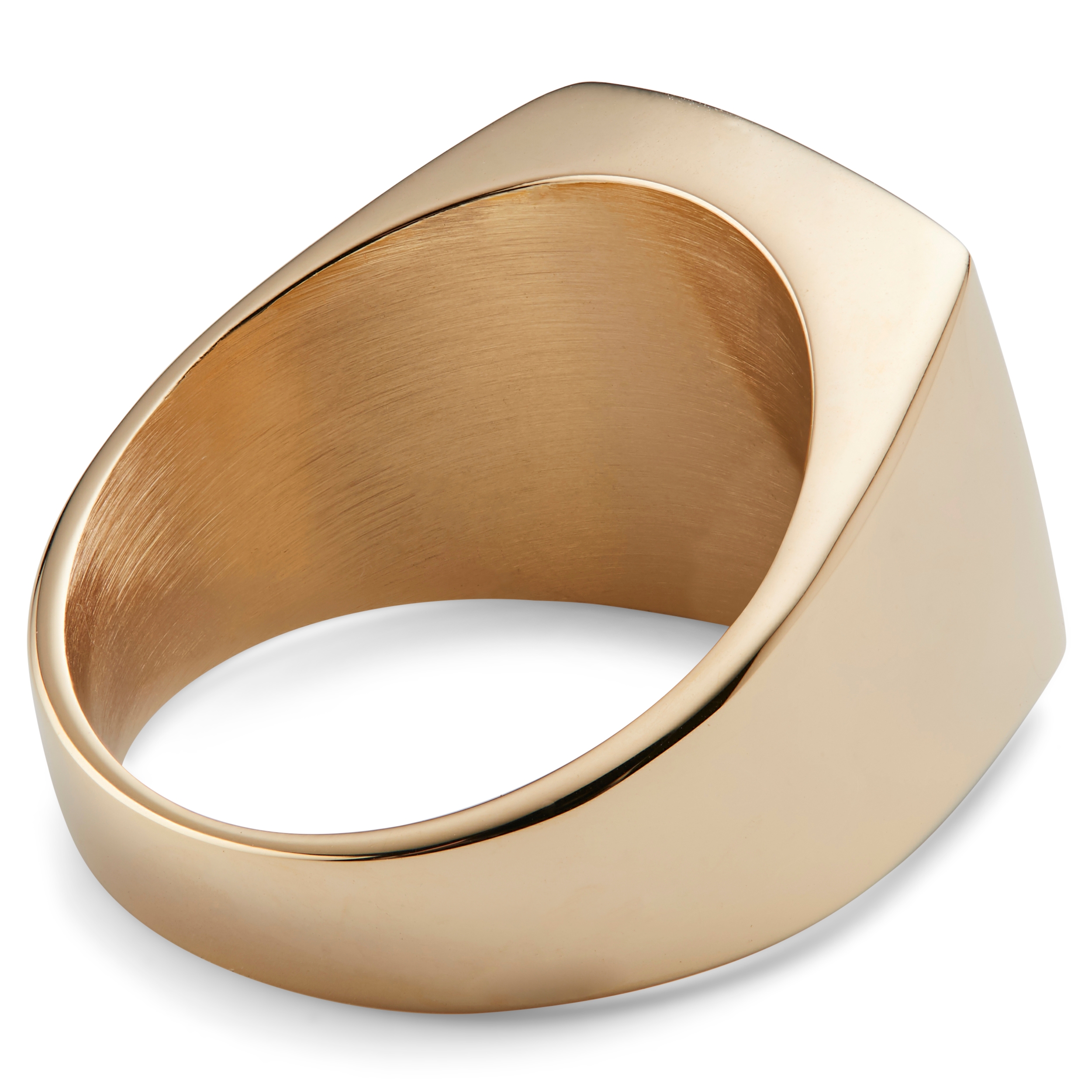 Gravel | Gold-Tone Signet Ring - 2