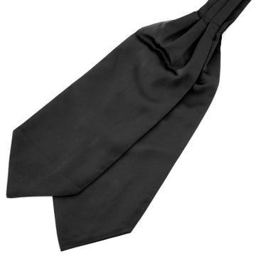 Schwarzer Basic Krawattenschal