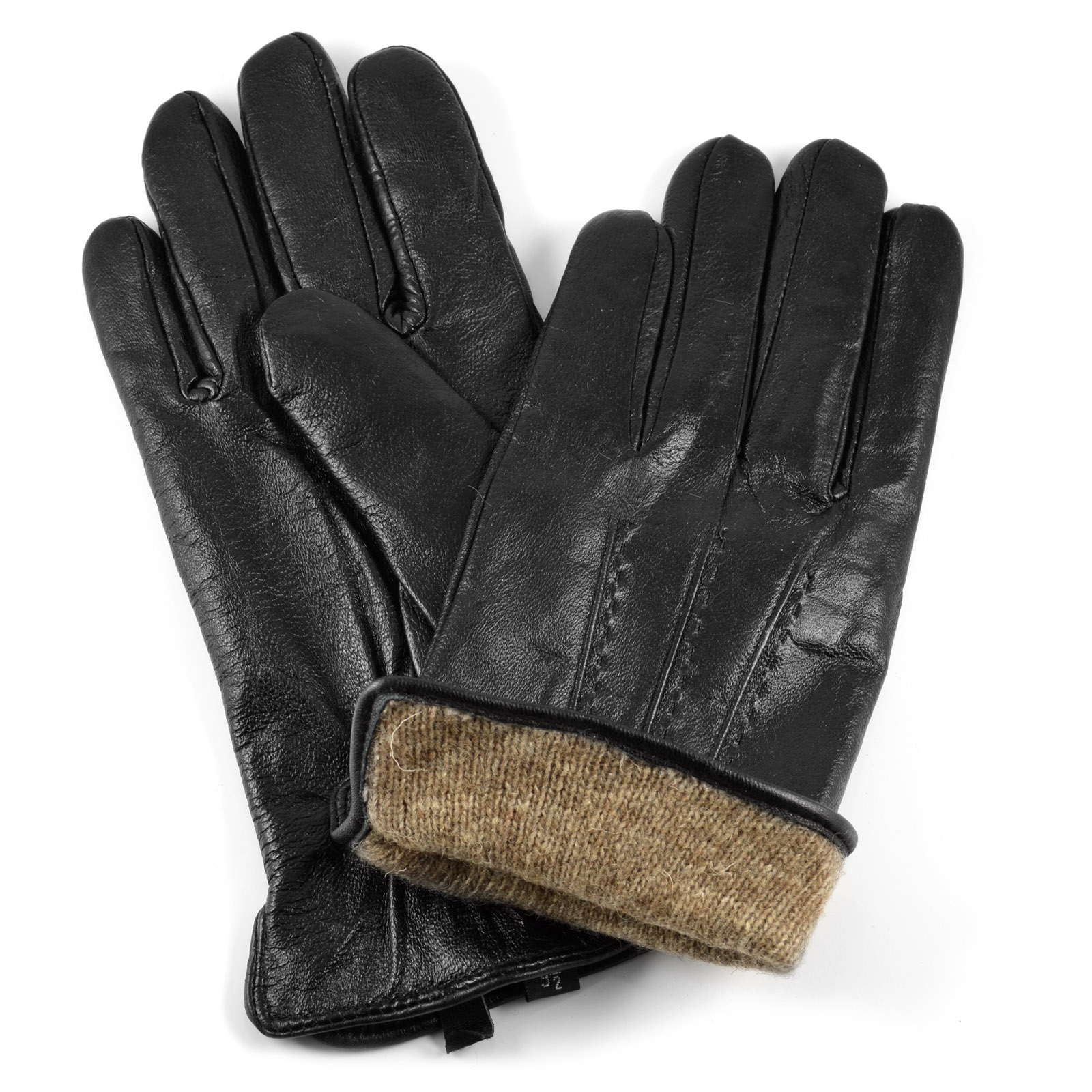 Schwarze Rala Lederhandschuhe - 2