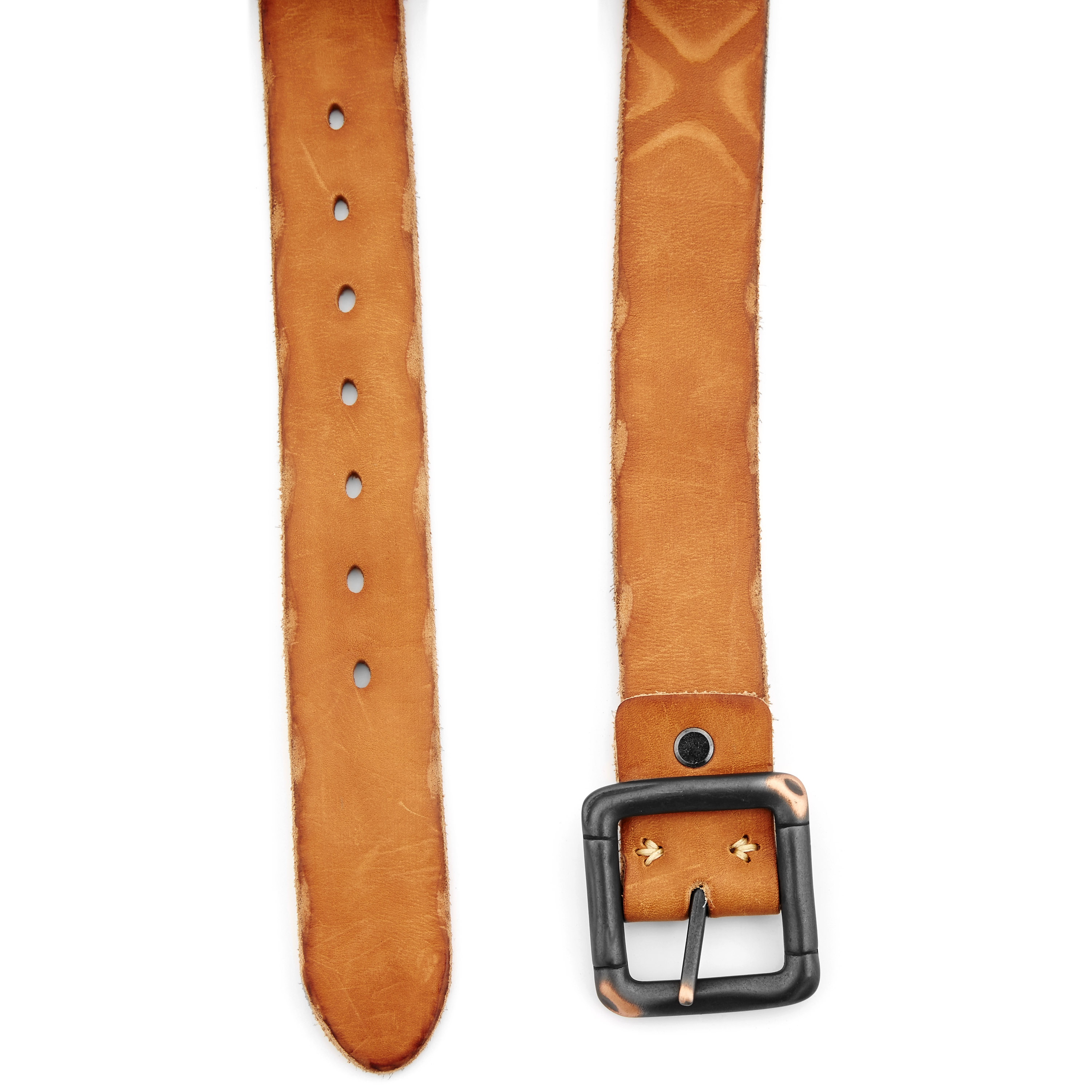 Håndværkerens Lysebrune Læderbælte - 2