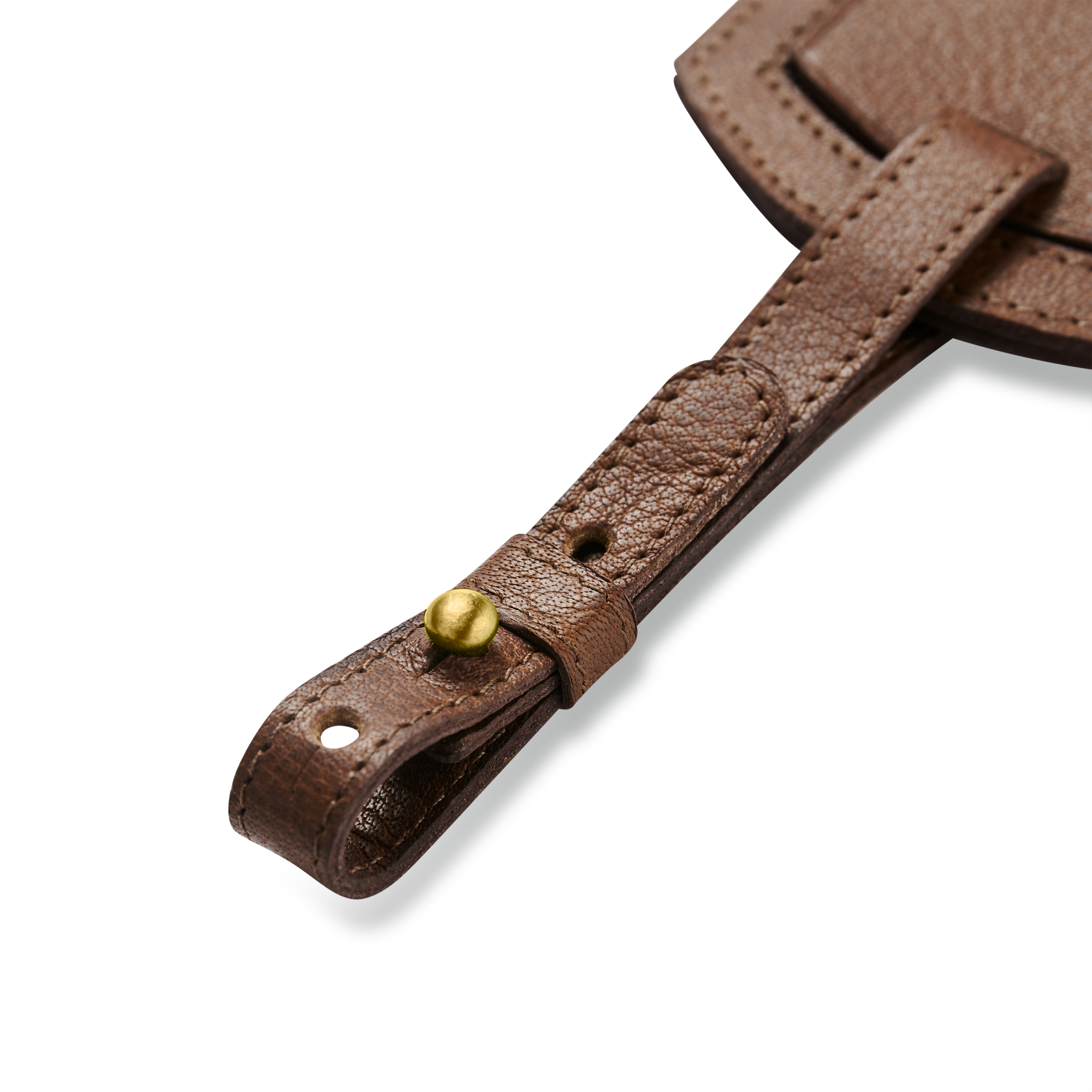 Luggage Tag | Dark Brown Full-Grain Buffalo Leather - 5