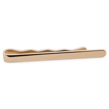 Polished Rose Gold-Tone 2 1/8" (5.5 cm) Rounded Tie Bar Polished Rose Gold-Tone 2 1/8" (5.5 cm) Rounded Tie Bar
