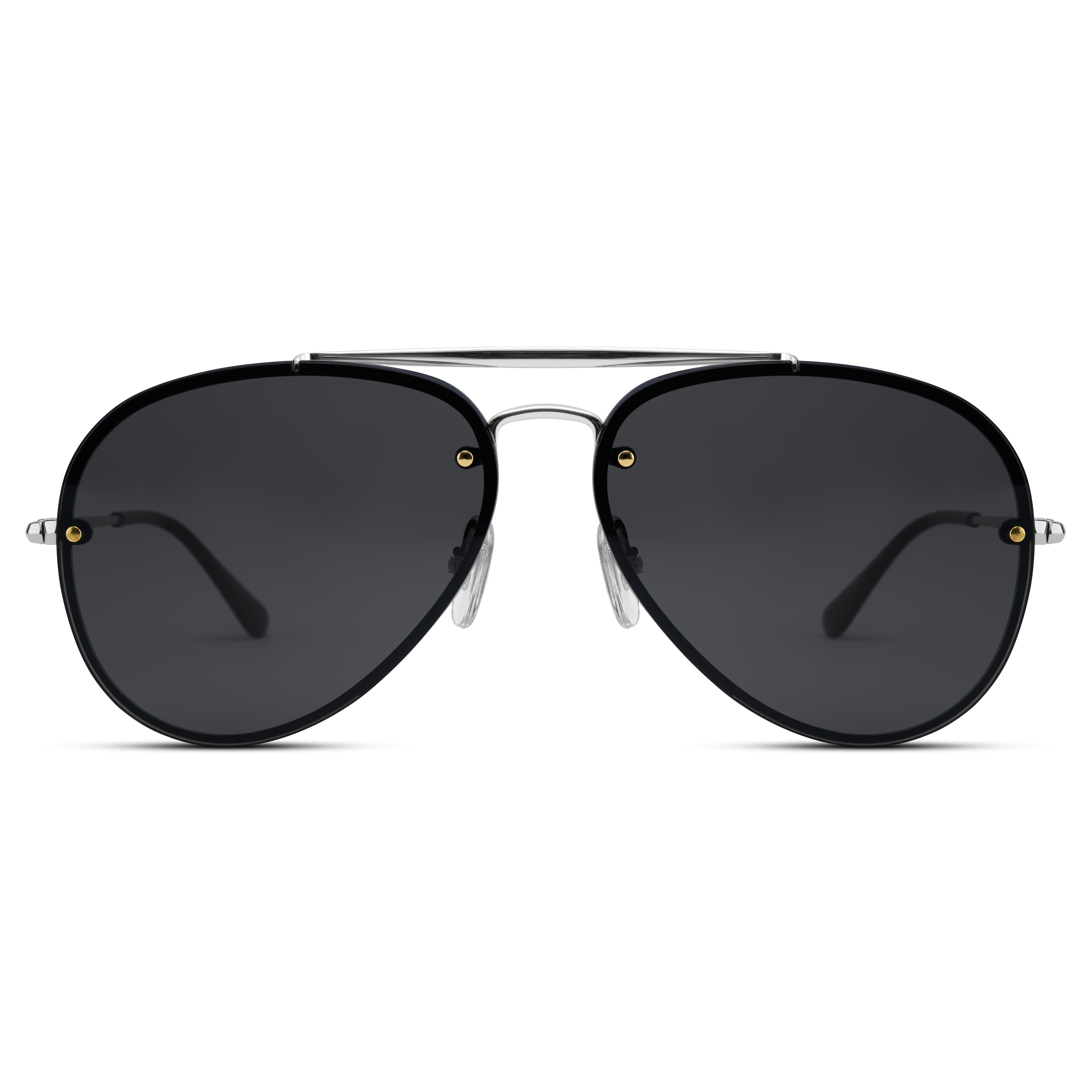 Occasus | Čierne gradientné slnečné okuliare Aviator