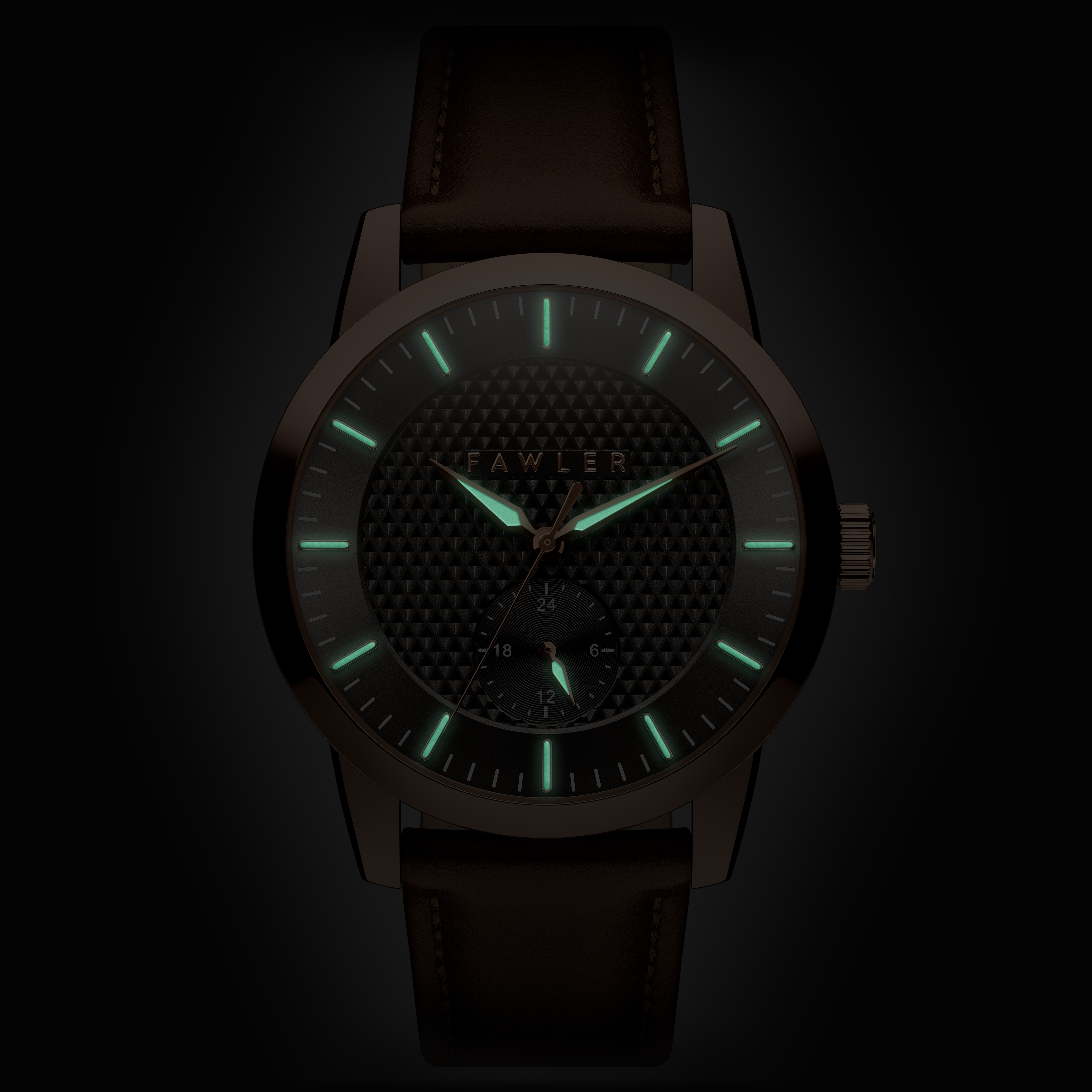 Dayton | Grey Textured Dial and Rose Gold-tone Stainless Steel Watch - 2