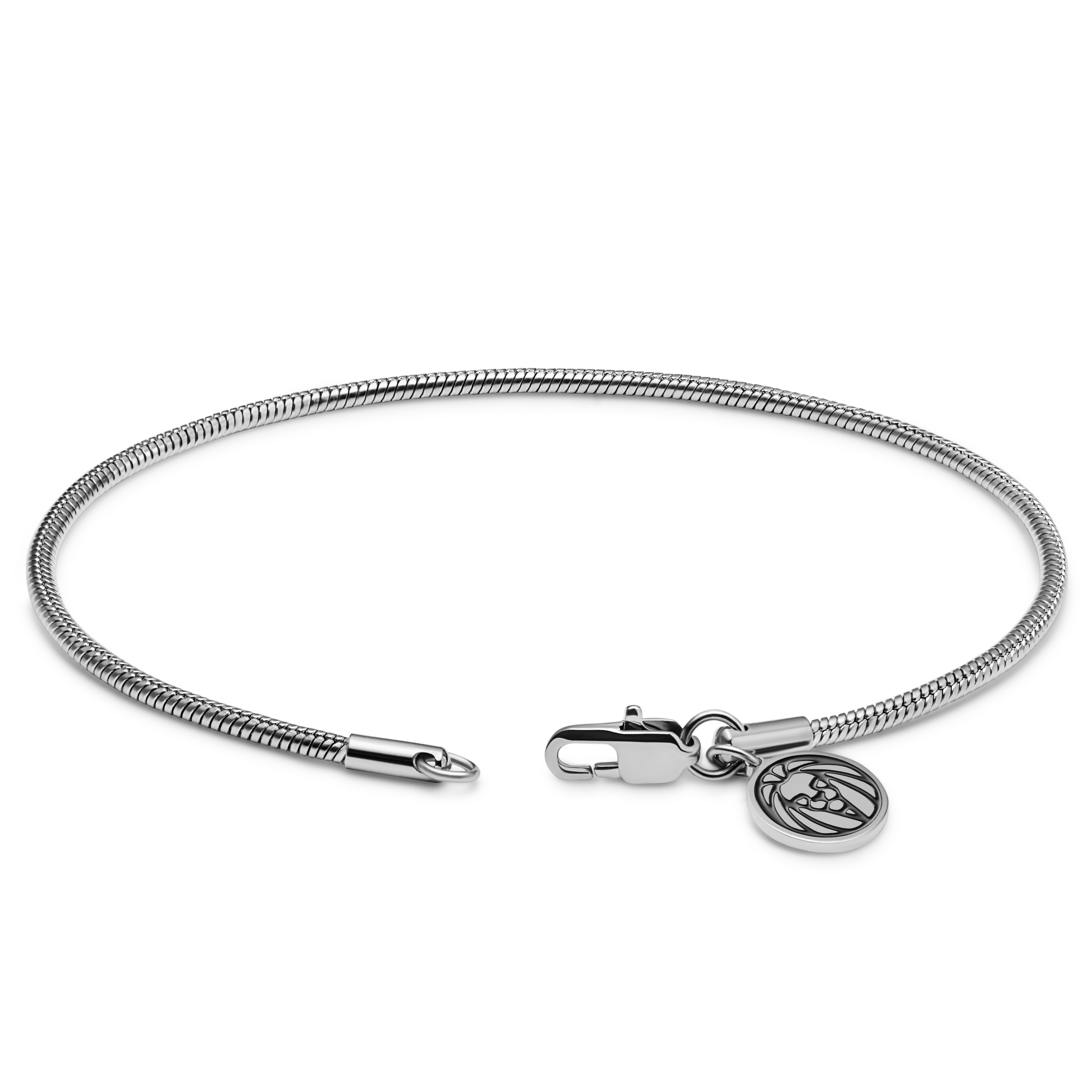Essentials | 2 mm Silberfarbenes Kabelketten-Armband - 4