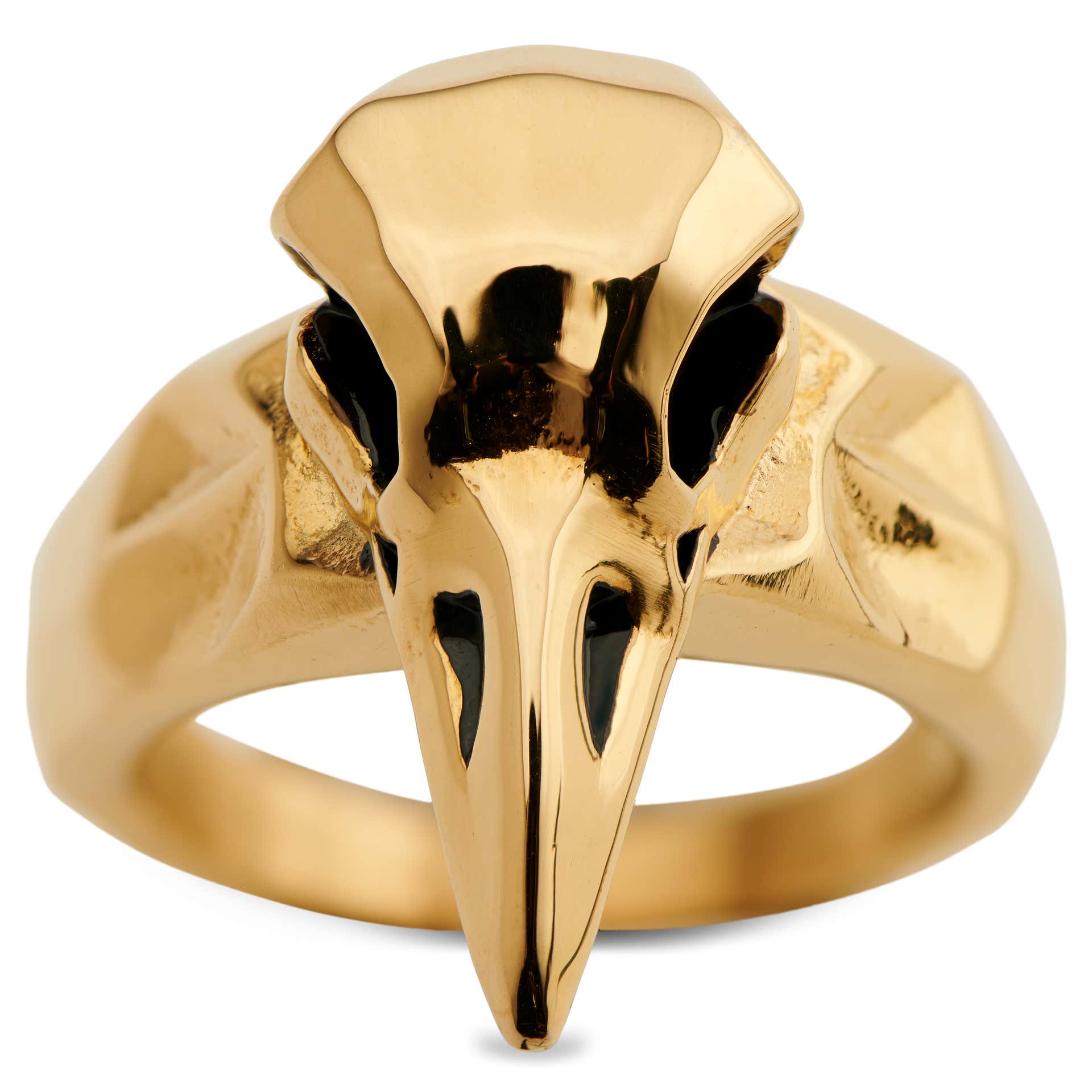 Mack | Gold-Tone Raven Ring | In stock! | Moody Mason