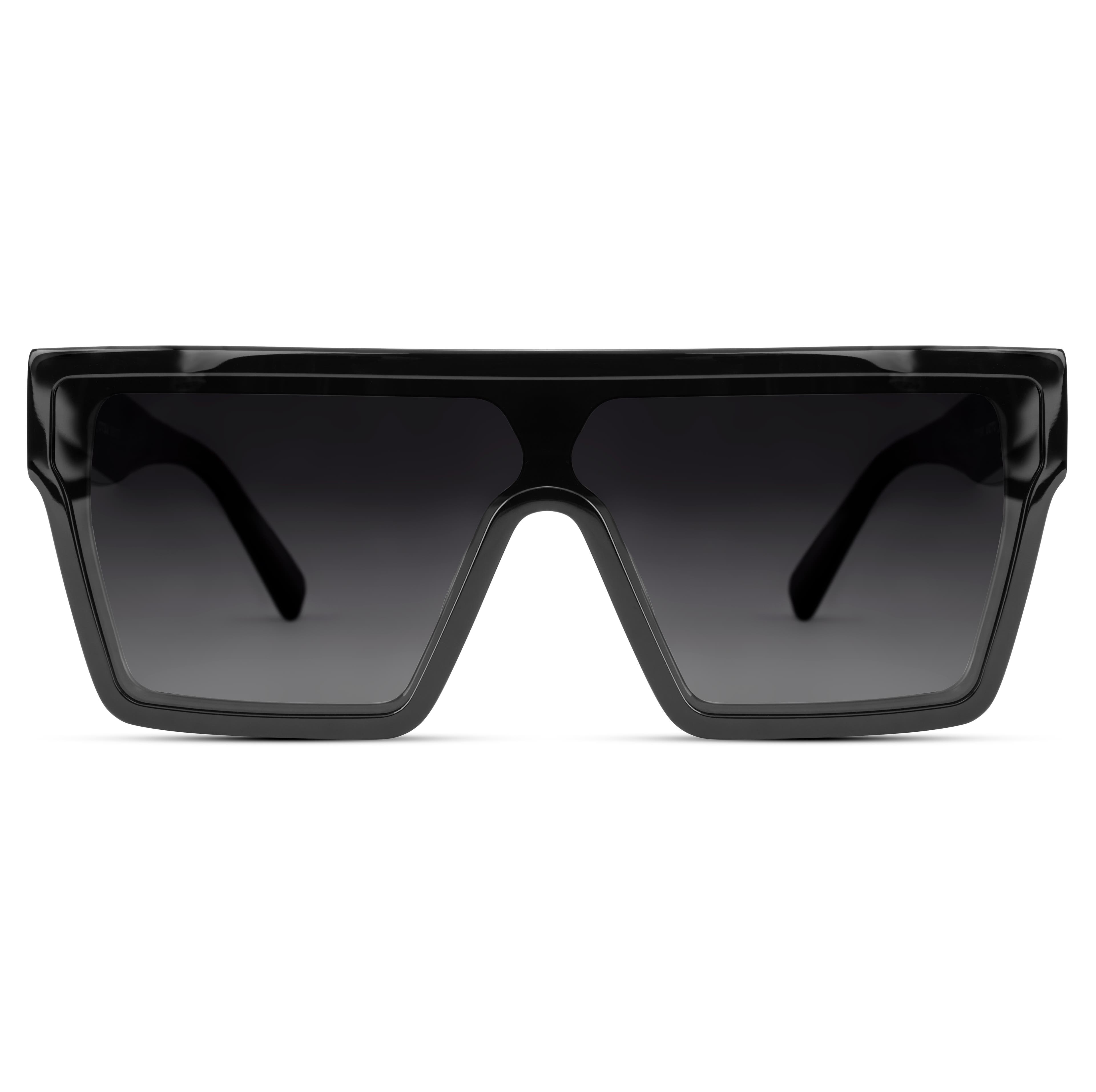 Occasus, Black Retro Squared Polarized Sunglasses, In stock!