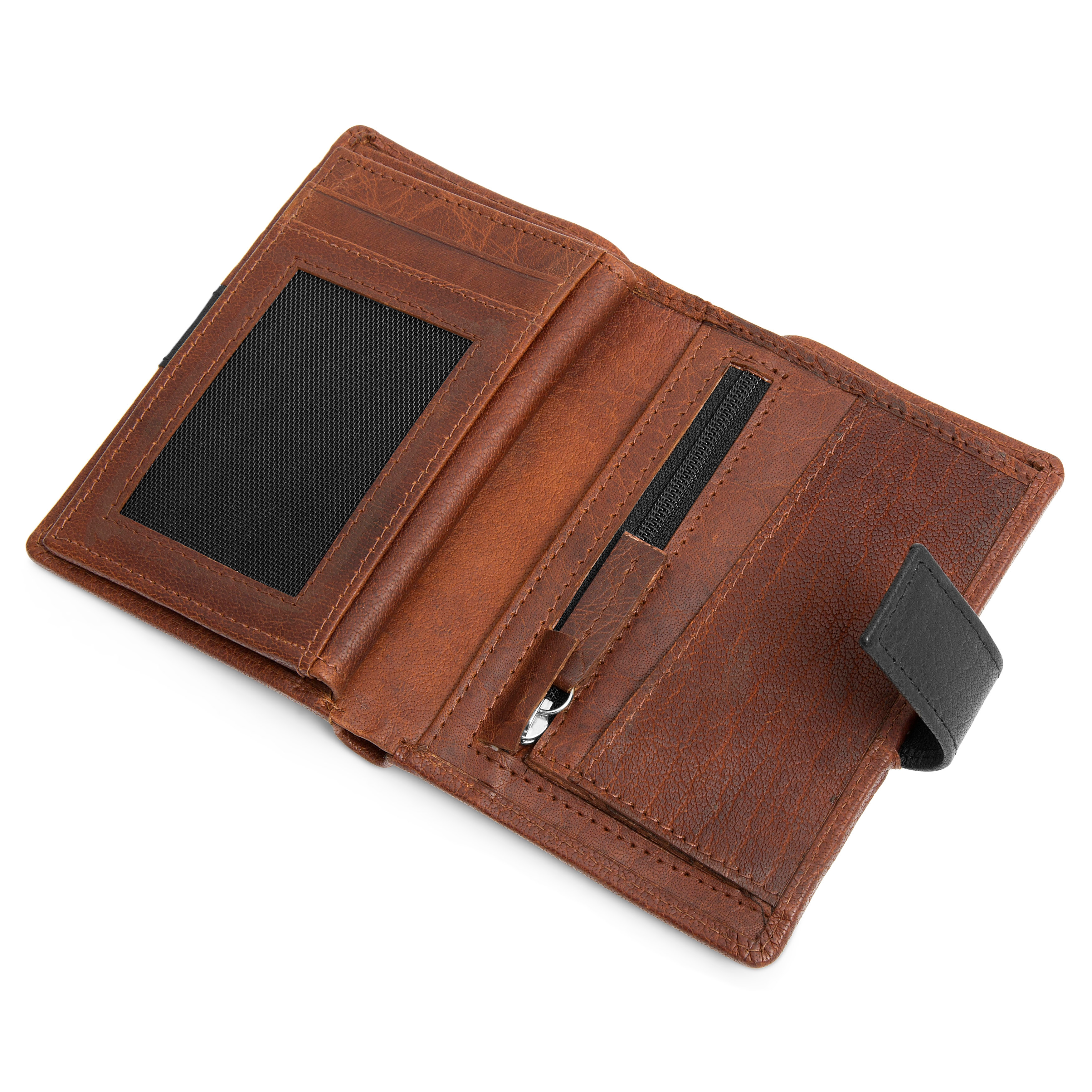 Montreal Executive Tankleurige & Zwarte RFID Leren Portemonnee - 6