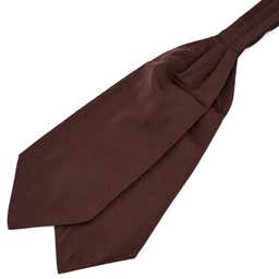 Cravate classique marron foncé