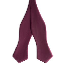 Crimson Self-Tie Satin Diamond Tip Bow Tie