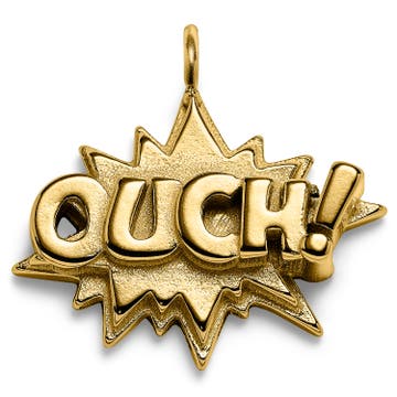 Jaygee | Pendentif Ouch en métal couleur or Jaygee | Pendentif Ouch en métal couleur or