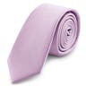 Cravată violet deschis ripsată îngustă de 6 cm