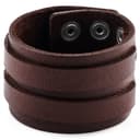 Gladius | Bracelet en cuir de buffle pleine fleur marron massif Gladius | Bracelet en cuir de buffle pleine fleur marron massif