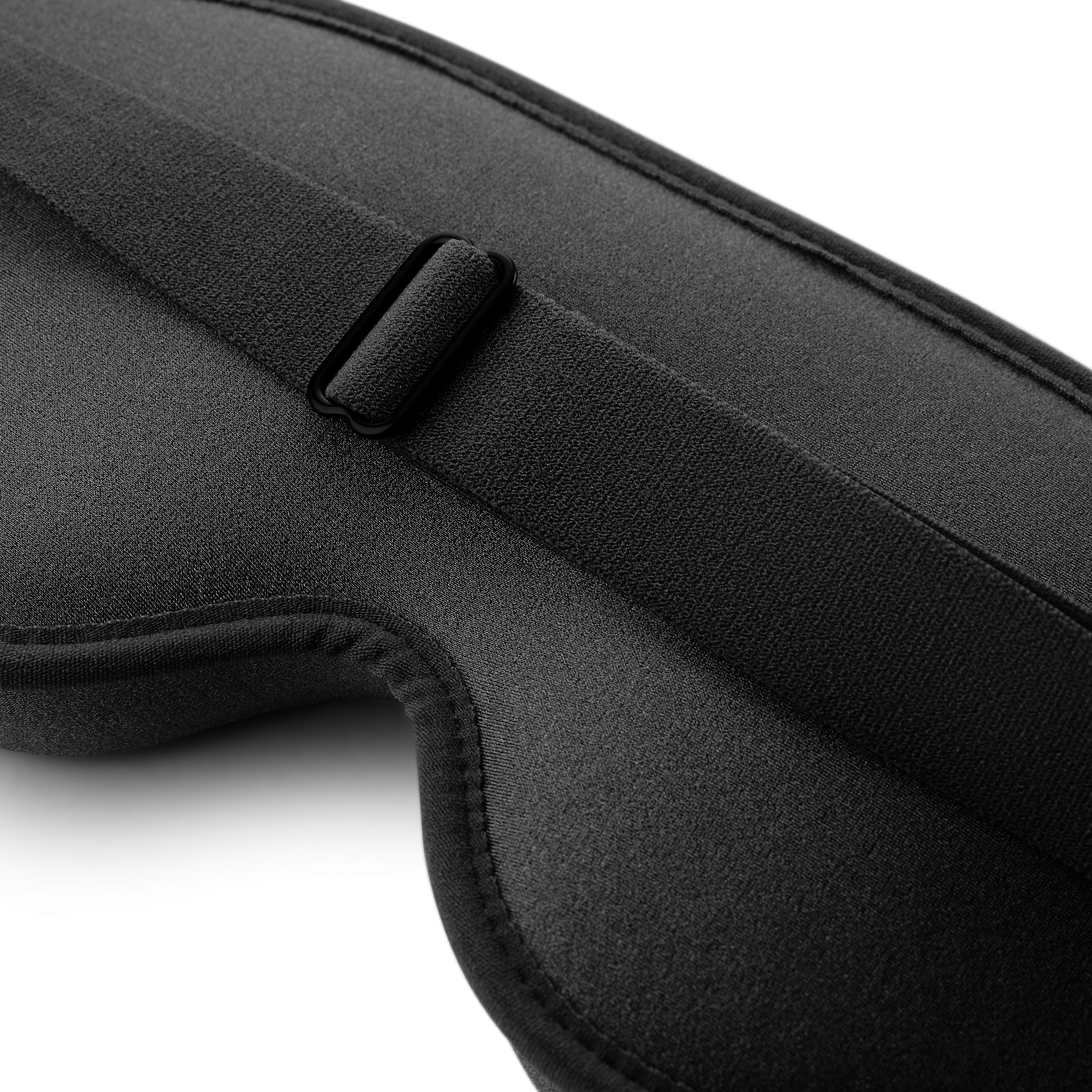 Čierna ergonomická maska na spanie z bavlny - 3