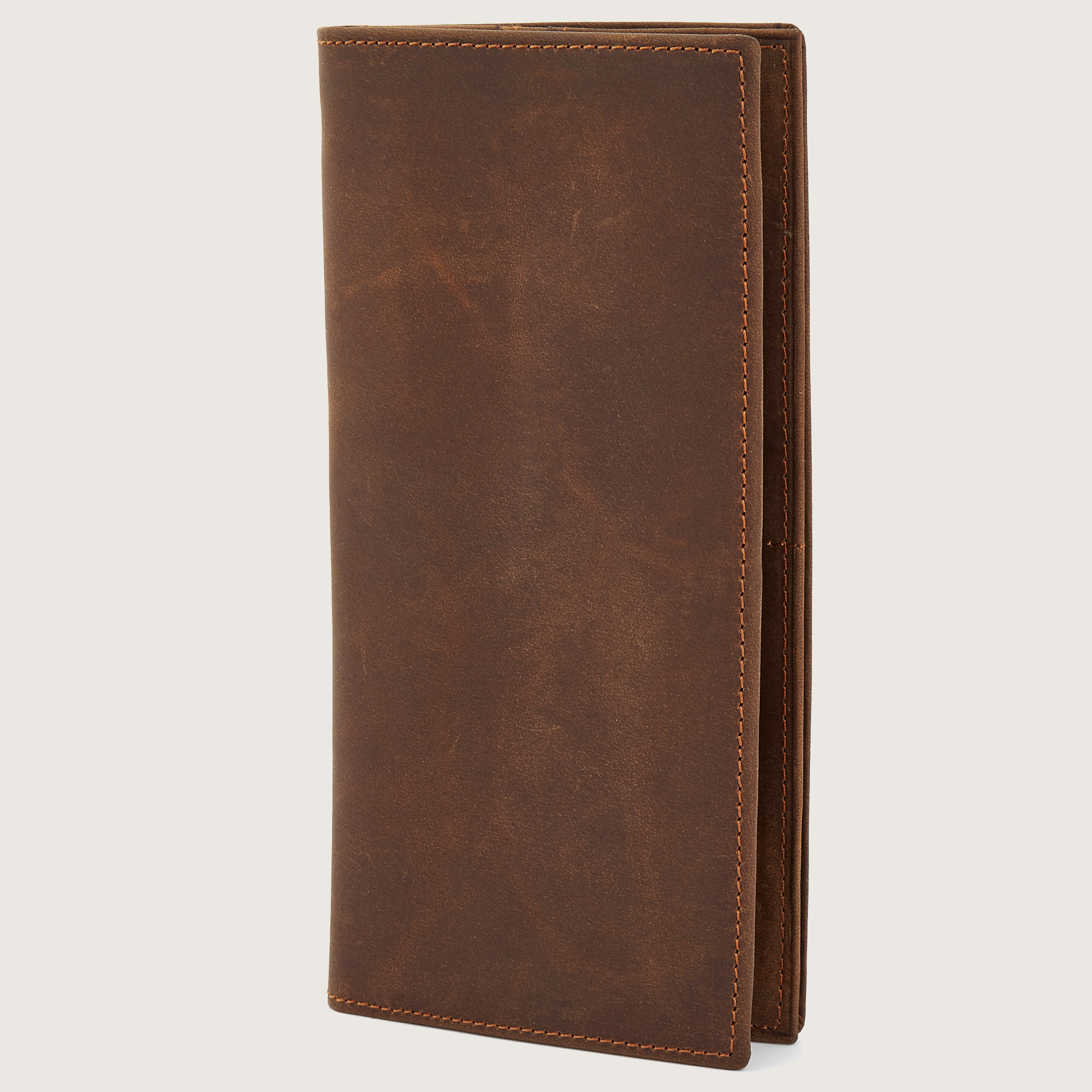 Large Slim Brown Leather Wallet | In stock! | Collin Rowe