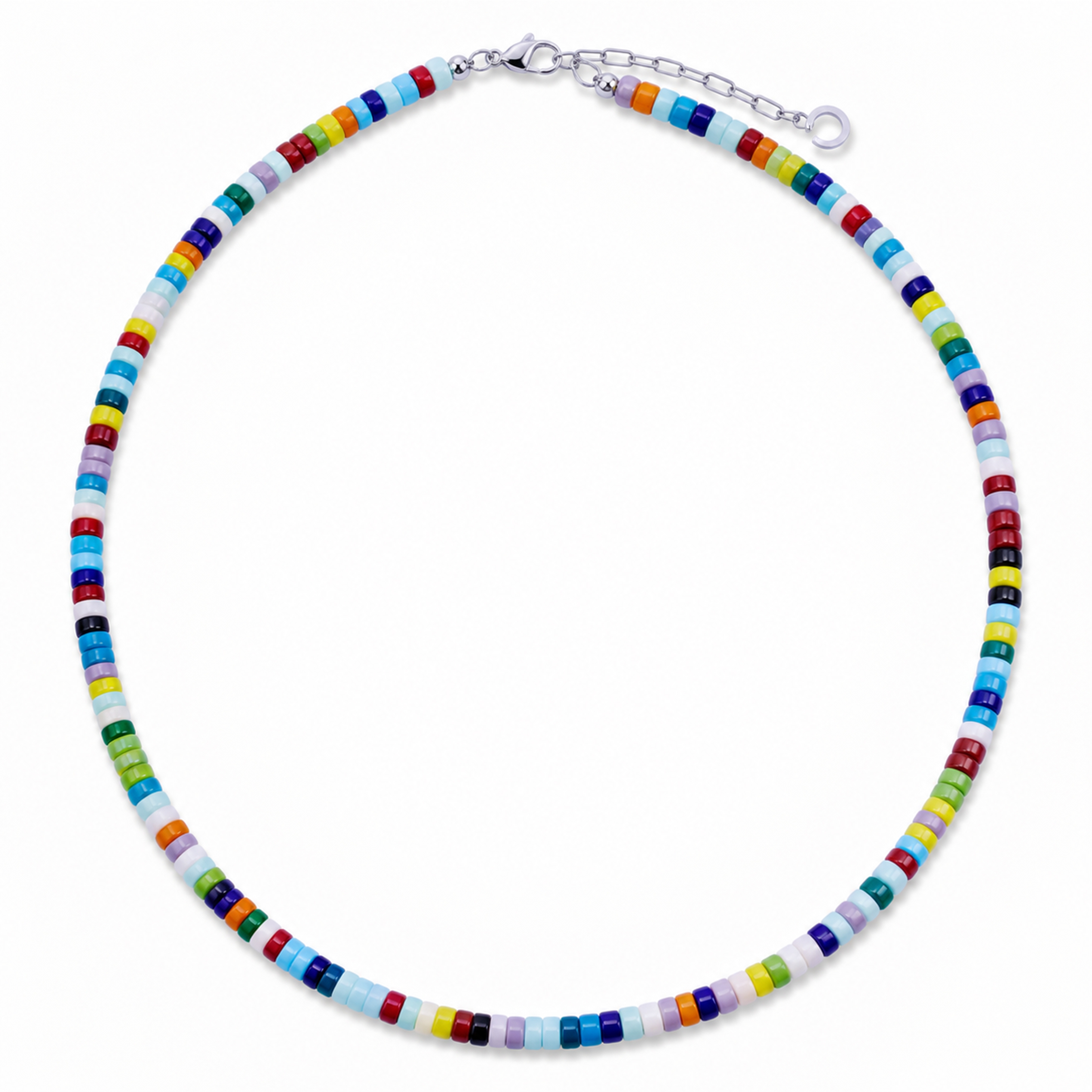 Pearlmania | Collar de cuentas de cristal multicolor Colour Wheel  - 2