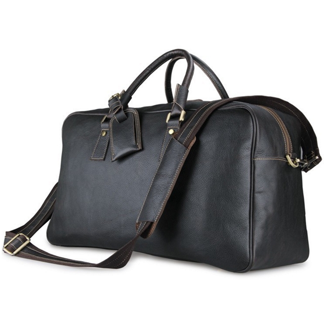 Rjava usnjena nočna torba - 1