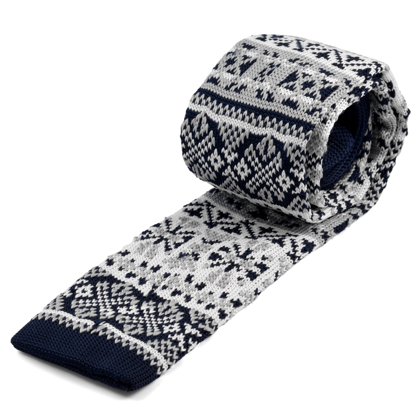 Gebreide Stropdas met Patroon - 2