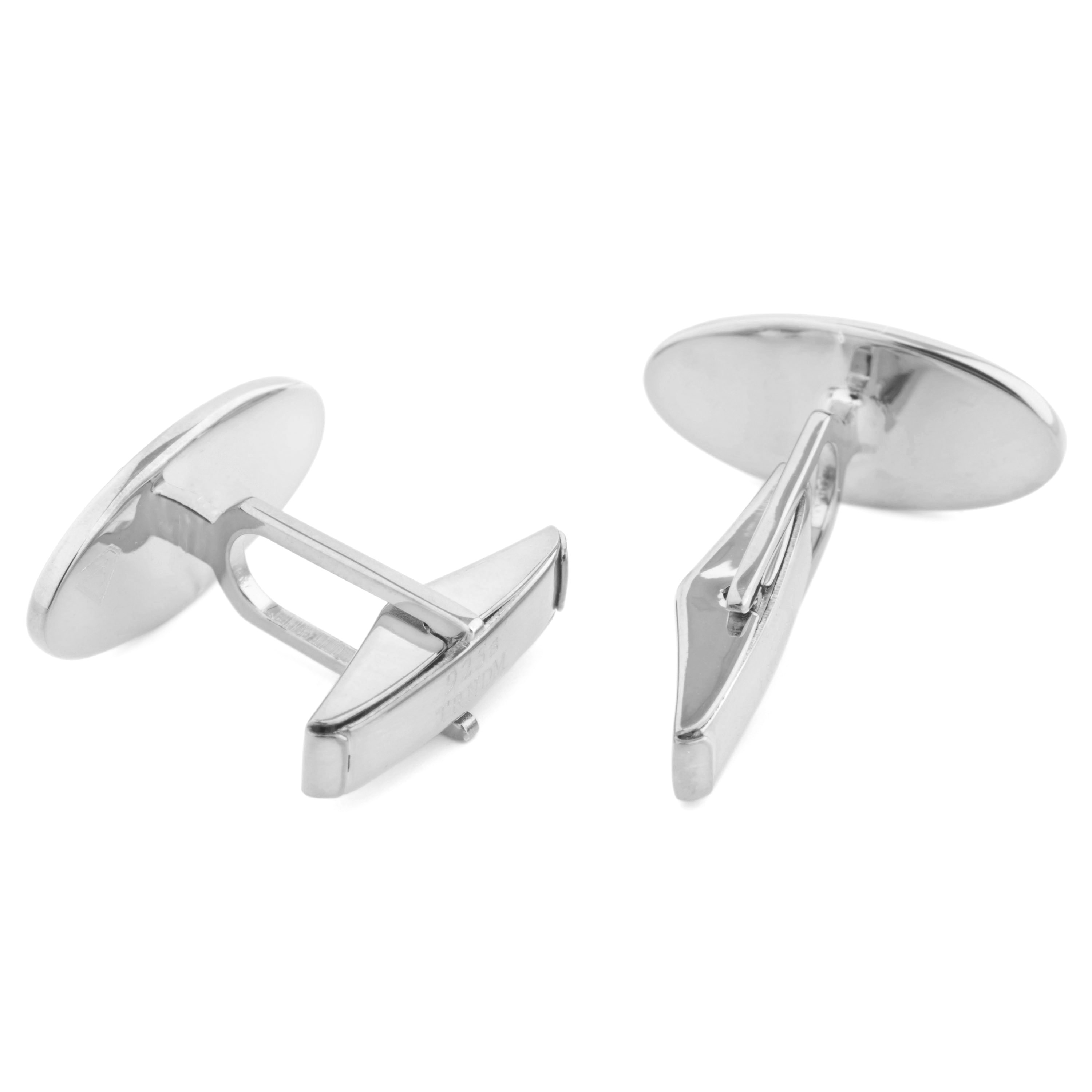 Kratek ovalni set iz srebra 925s - 4