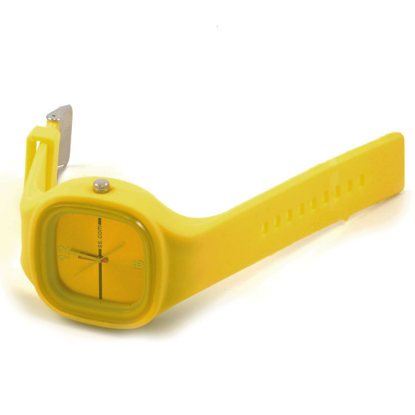 Gult Firkantet Gummiur - 1