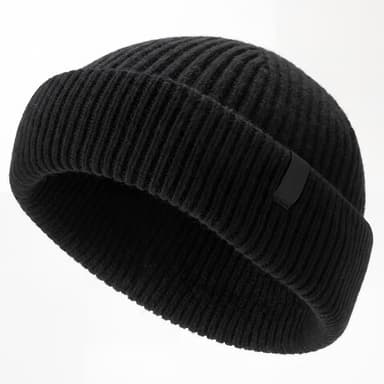 Nordic | Black Fisherman Wool Blend Beanie Nordic | Black Fisherman Wool Blend Beanie