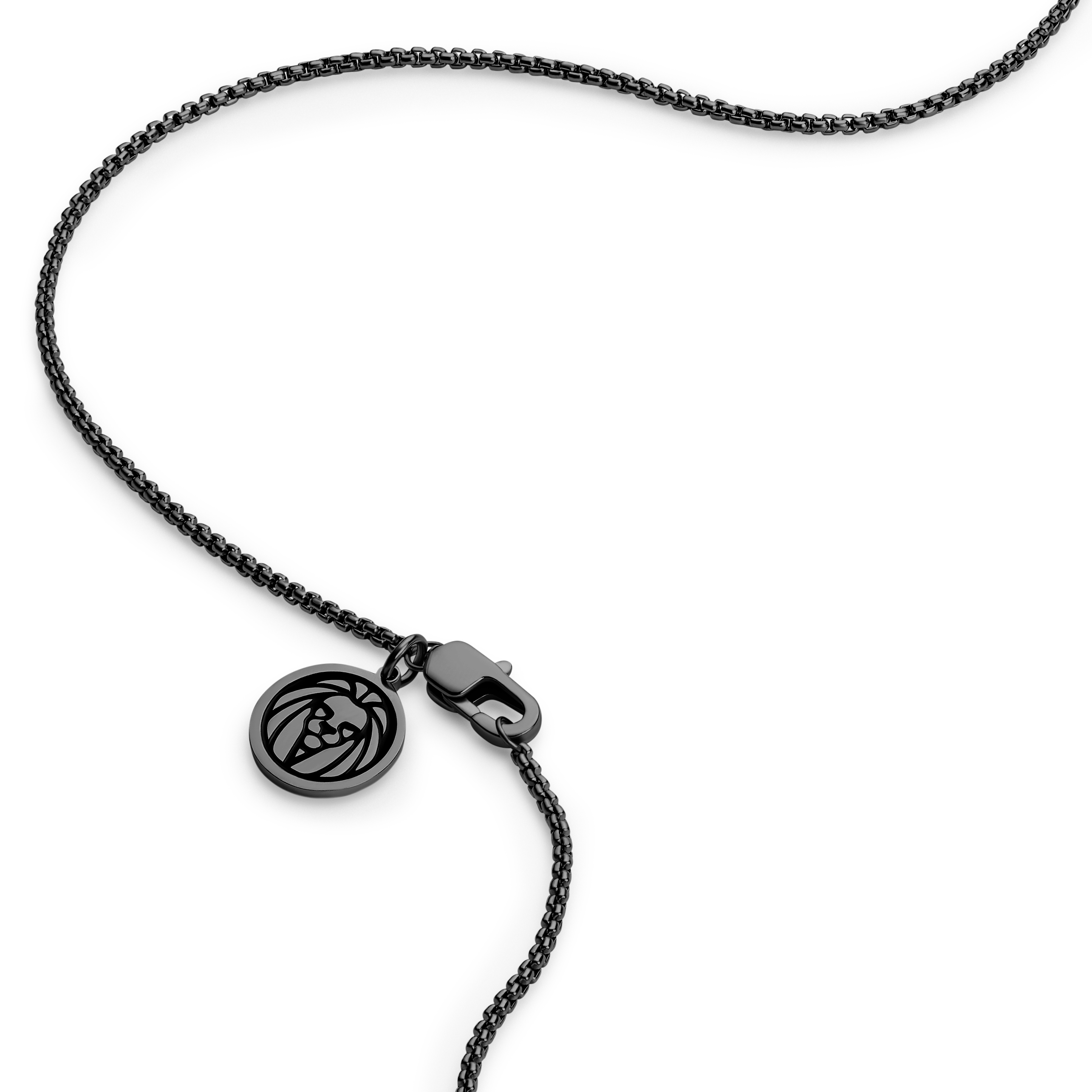 Essentials | Collier à maille vénitienne gunmetal noir 1 mm - 3